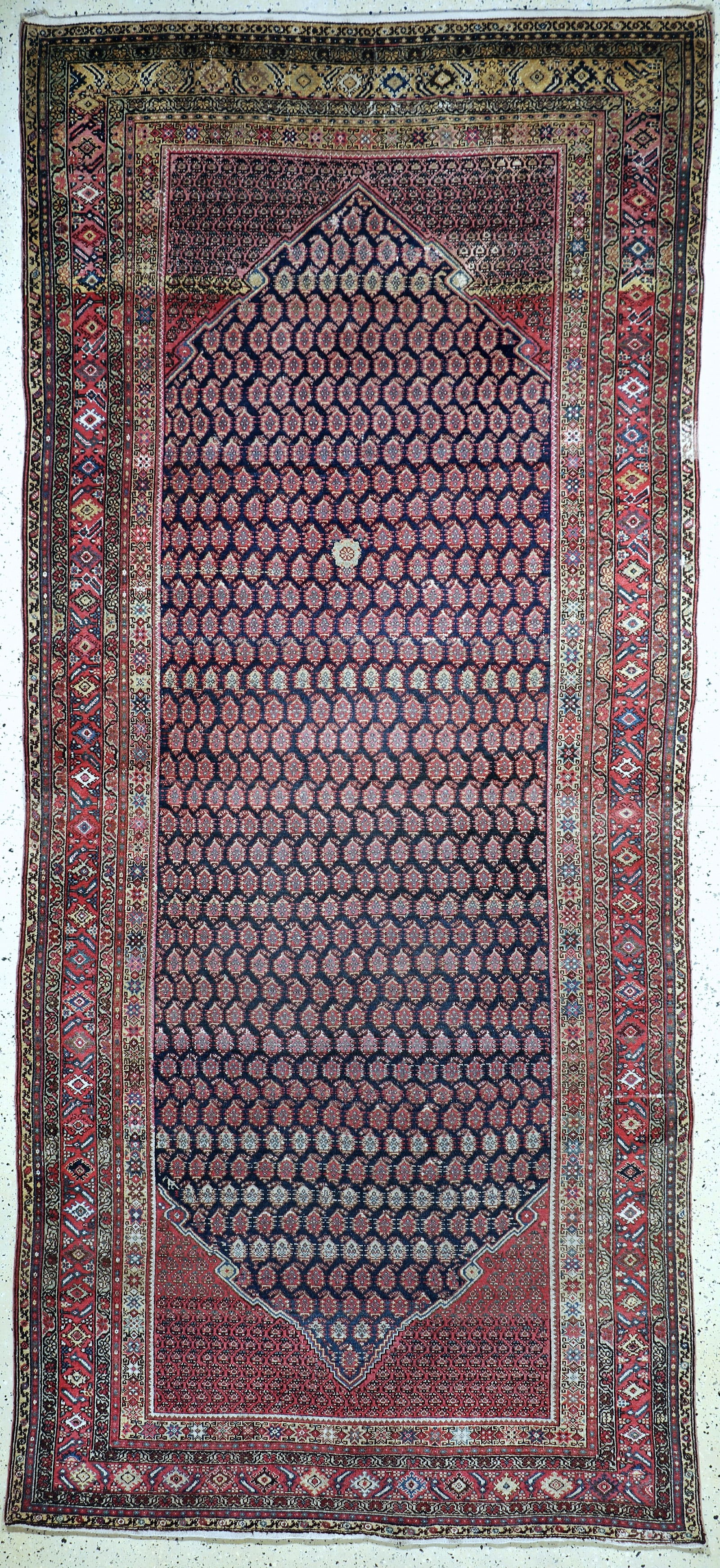 Malayer Kelley antique, Persia, 19th century, wool on: Malayer Kelley antique, Persia, 19th century, wool on cotton, approx. 400 x 180 cm, condition: 3. Rugs, Carpets & Flatweaves. Dontforget to check out the uploaded detail fotos!