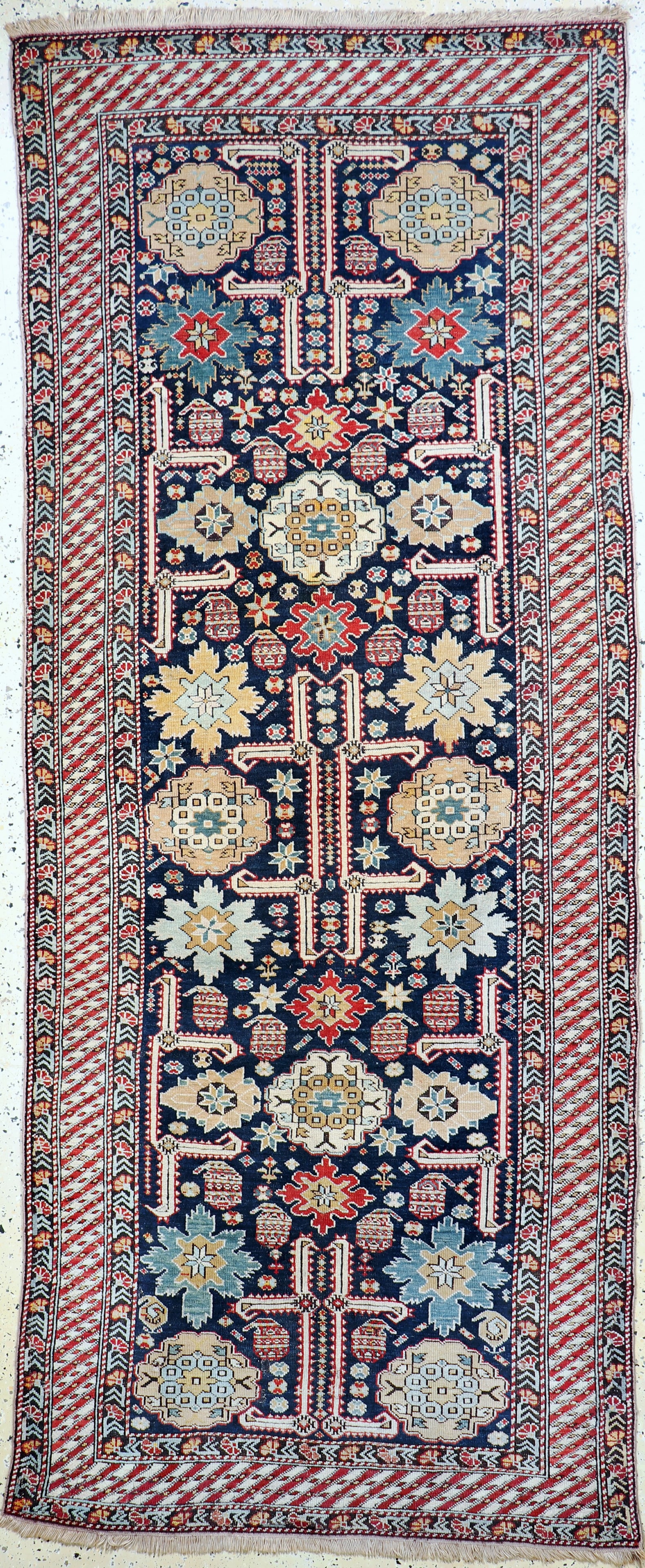 #'Leaf-fork#'Shirvan antique, Caucasus, 19th century (1 of 9)