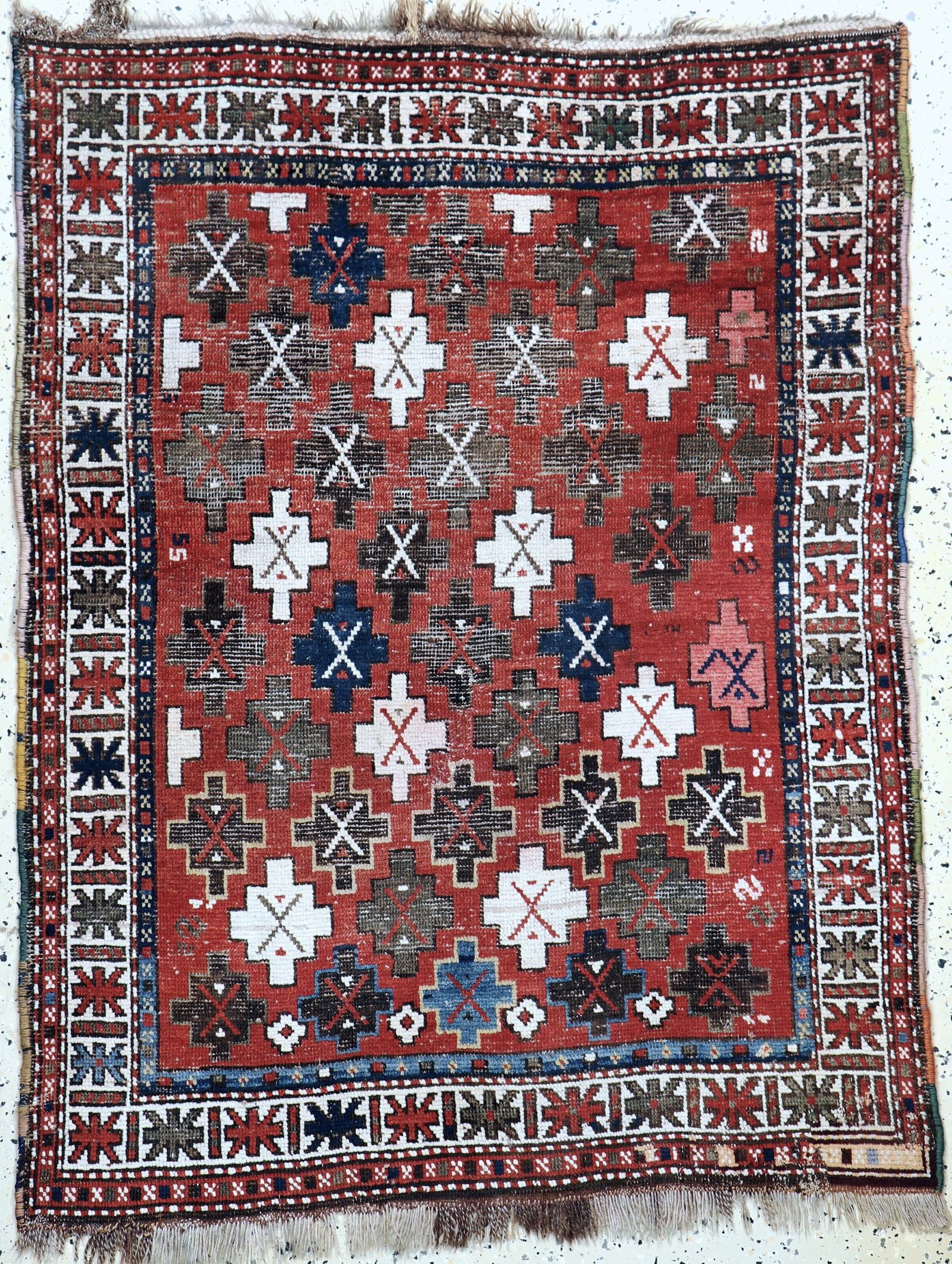 Kazak antique, Caucasus, 19th century, wool onwool (1 of 7)