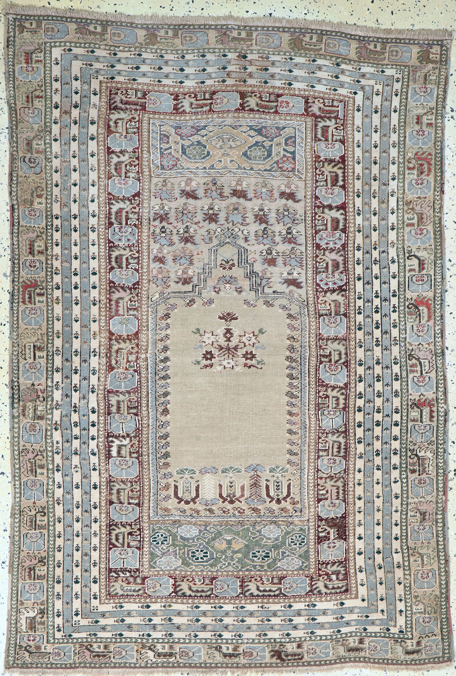 Giordes antique, Turkey, 19th century, wool onwool: Giordes antique, Turkey, 19th century, wool onwool, approx. 170 x 120 cm, condition: 3 (restored). Rugs, Carpets & Flatweaves. Dont forget to check out the uploaded detail fotos!