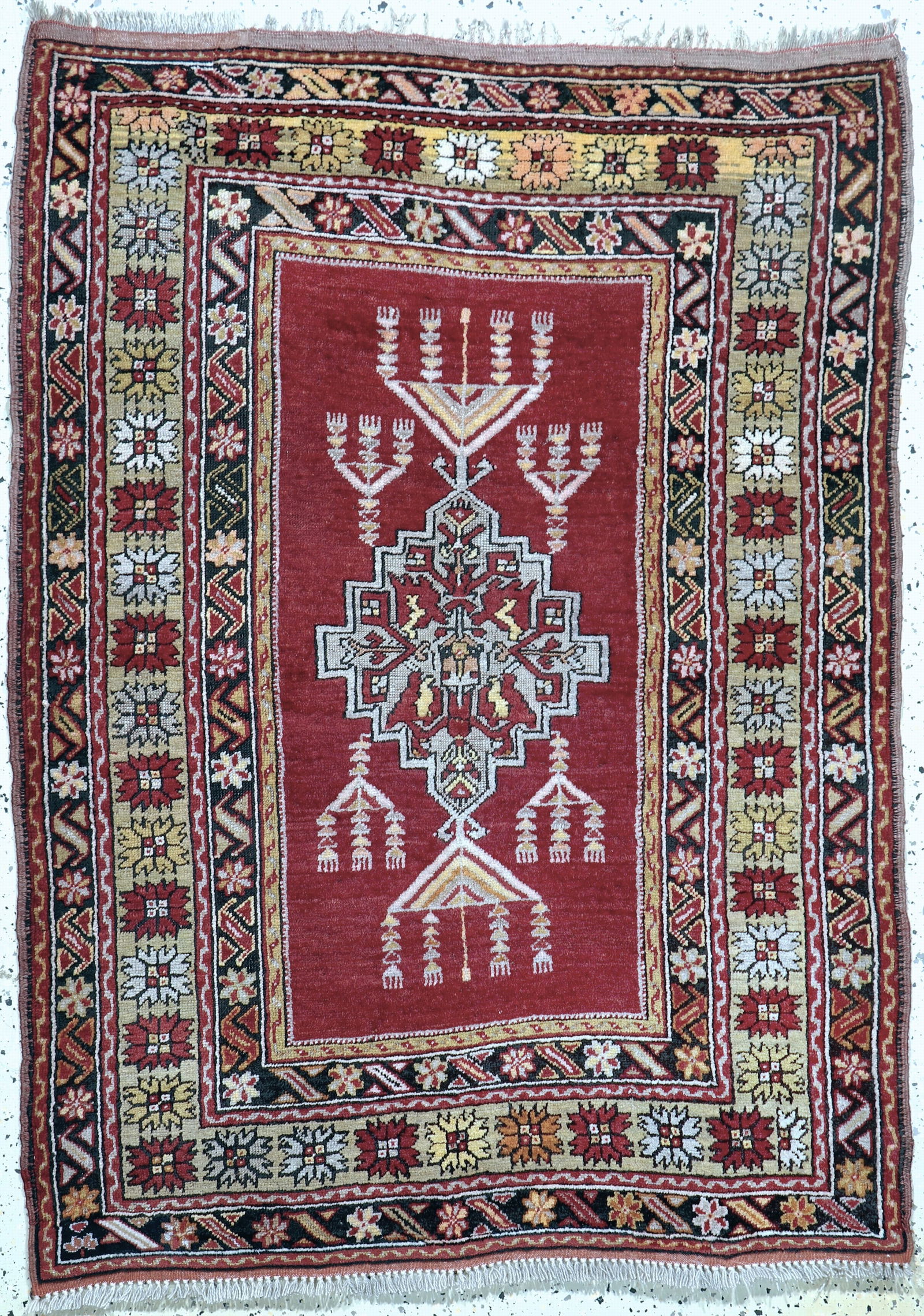 Kirsehir antique, Turkey, around 1900, wool onwool (1 of 6)