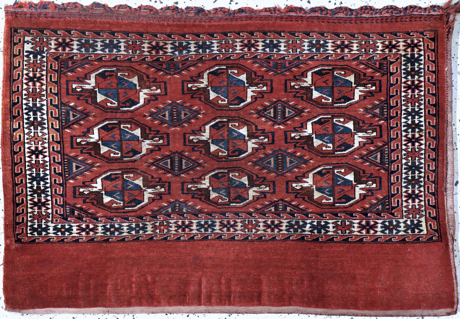 Tekke Jowal, Turkmenistan, around 1900, wool on wool (1 of 5)