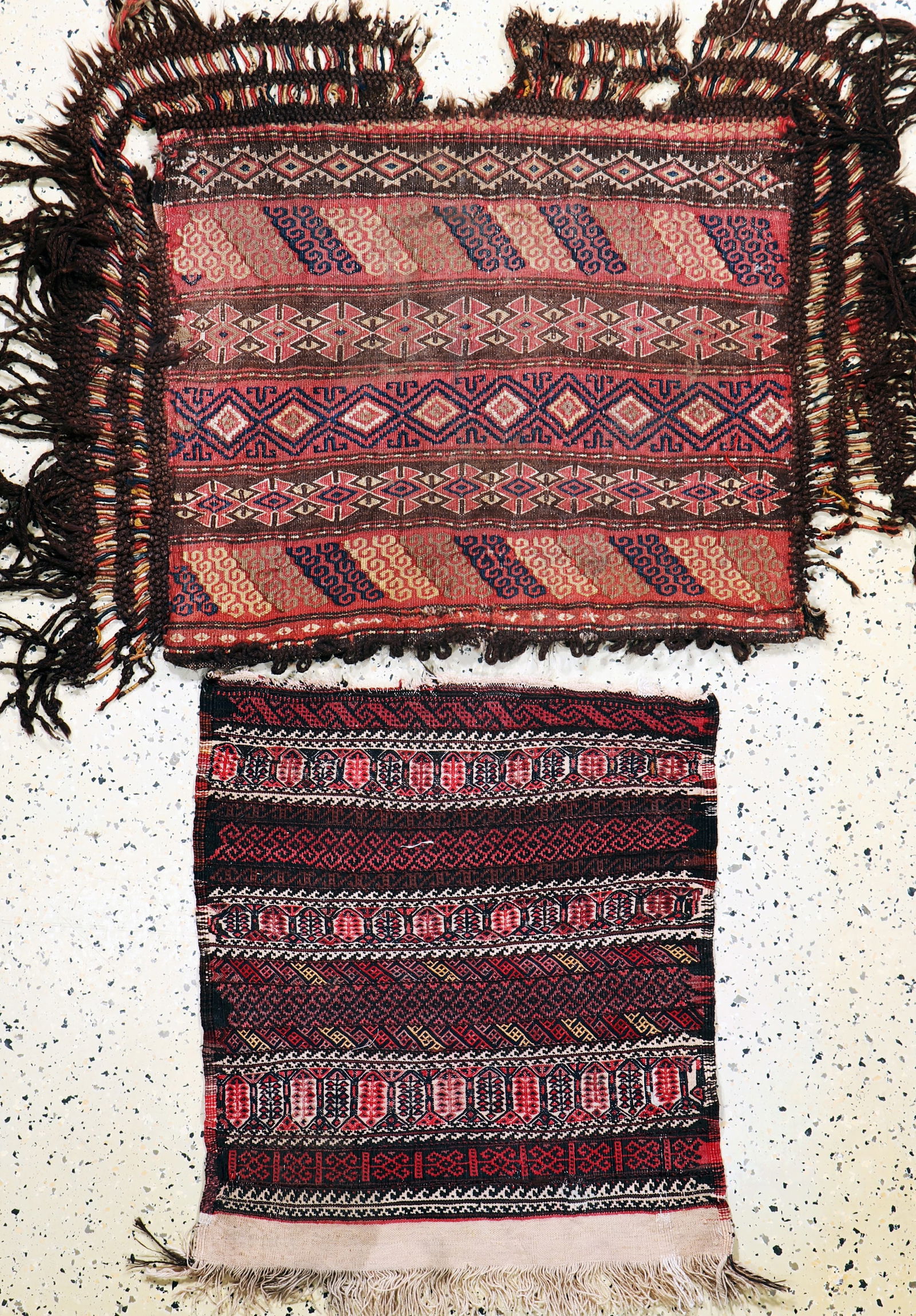 2 Lots bag face & Tasche, Baloch, Persia, around 1900 (1 of 6)