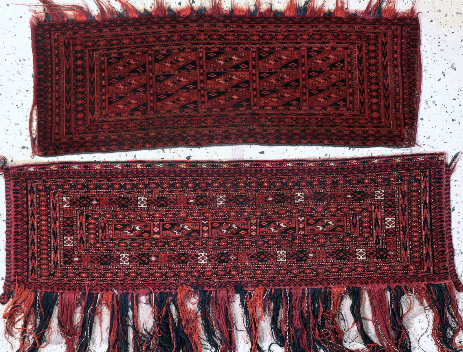 2 Lots Torba antique, Turkmenistan, around 1900, wool (1 of 7)