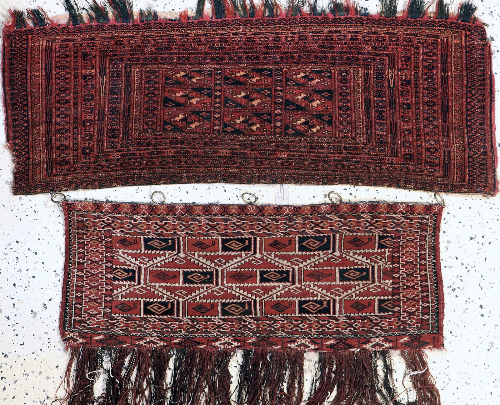 2 Lots Torba antique, Turkmenistan, around 1900, wool (1 of 7)