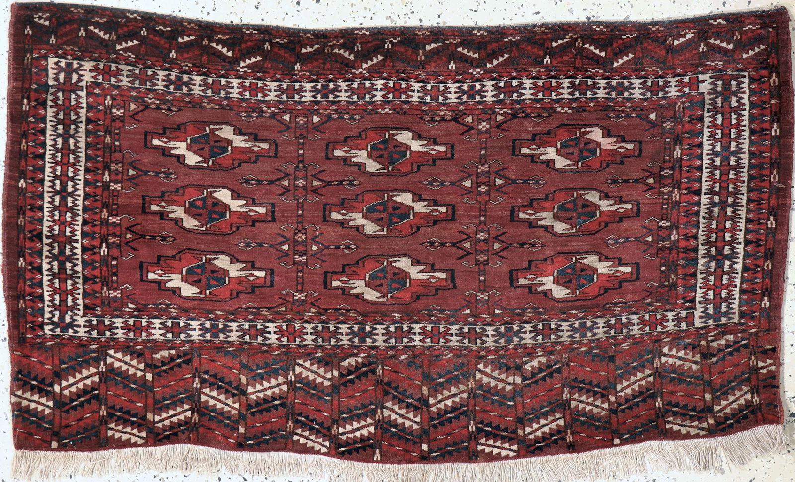 Jowal antique, Turkmenistan, around 1900, woolon wool (1 of 5)