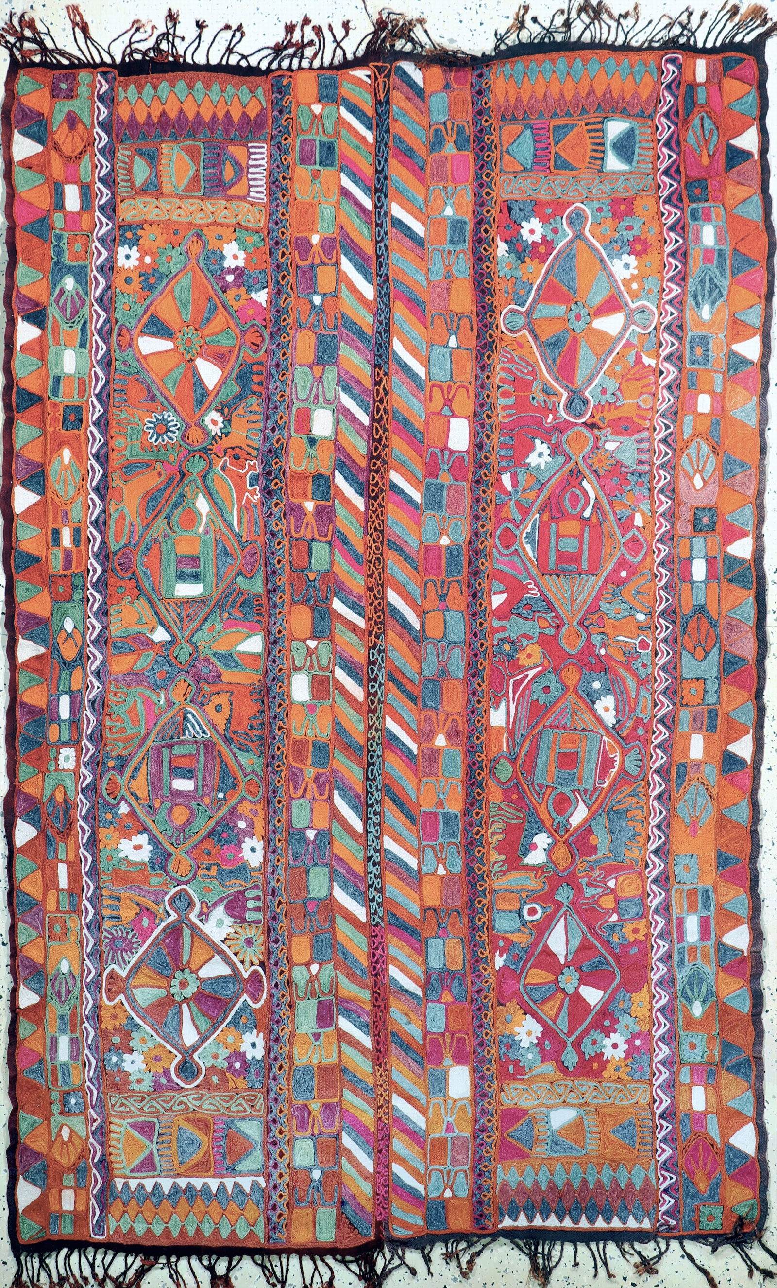 Wedding Kilim, Uzbekistan, early 20th century,wool on (1 of 7)