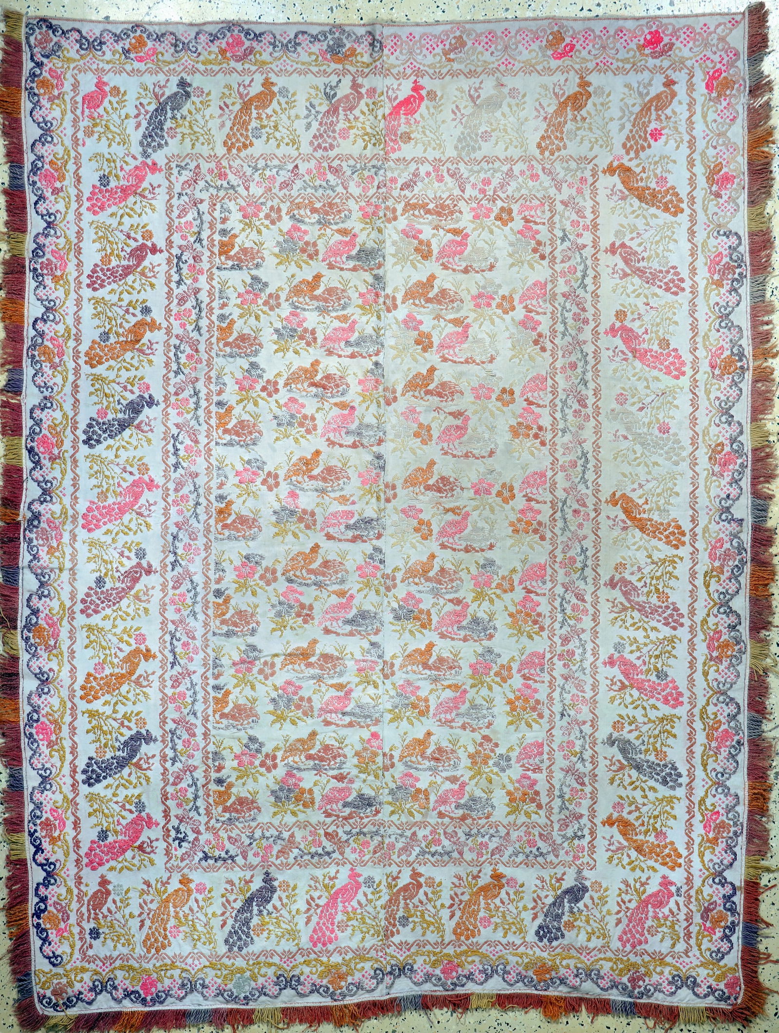 Embroidery old (2 lanes), Scandinavia, mid- 20th: Embroidery old (2 lanes), Scandinavia, mid- 20th century, wool embroidery on cotton, approx. 21 4 x 160 cm, condition: 2. Rugs, Carpets & Flatweaves. Dont forget to check outthe uploaded detail fotos!