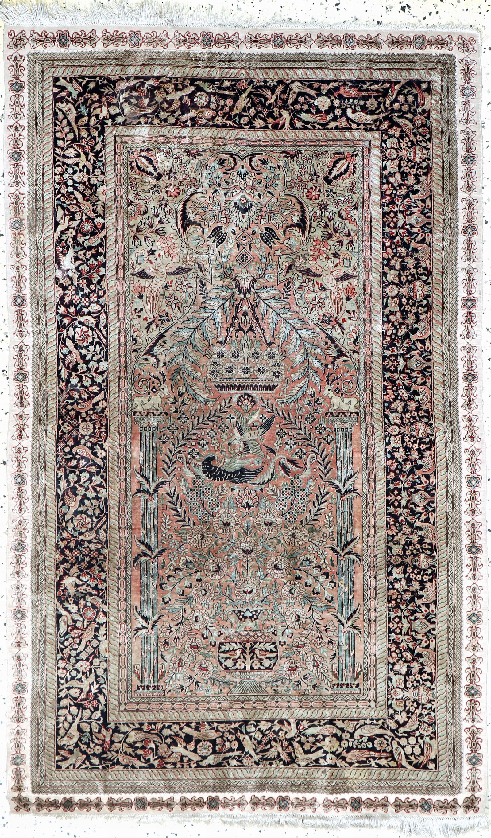 Hereke silk fine, China, late 20th century, pure natural (1 of 6)