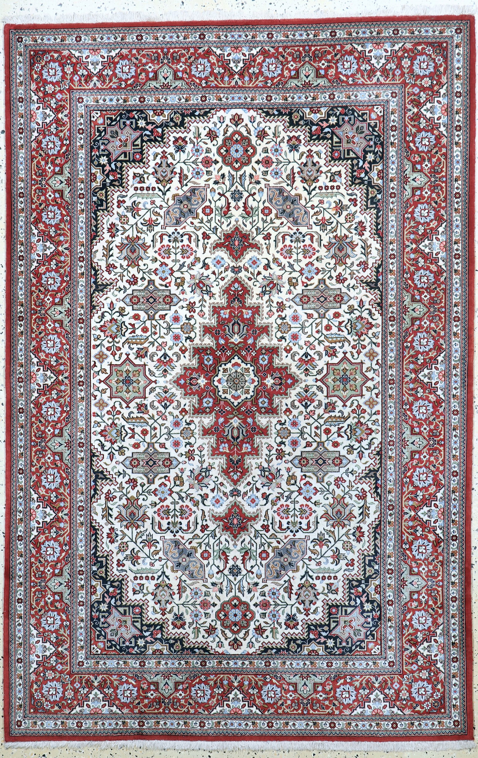 Qum cork fine, Persia, late 20th century, corkwool on (1 of 6)