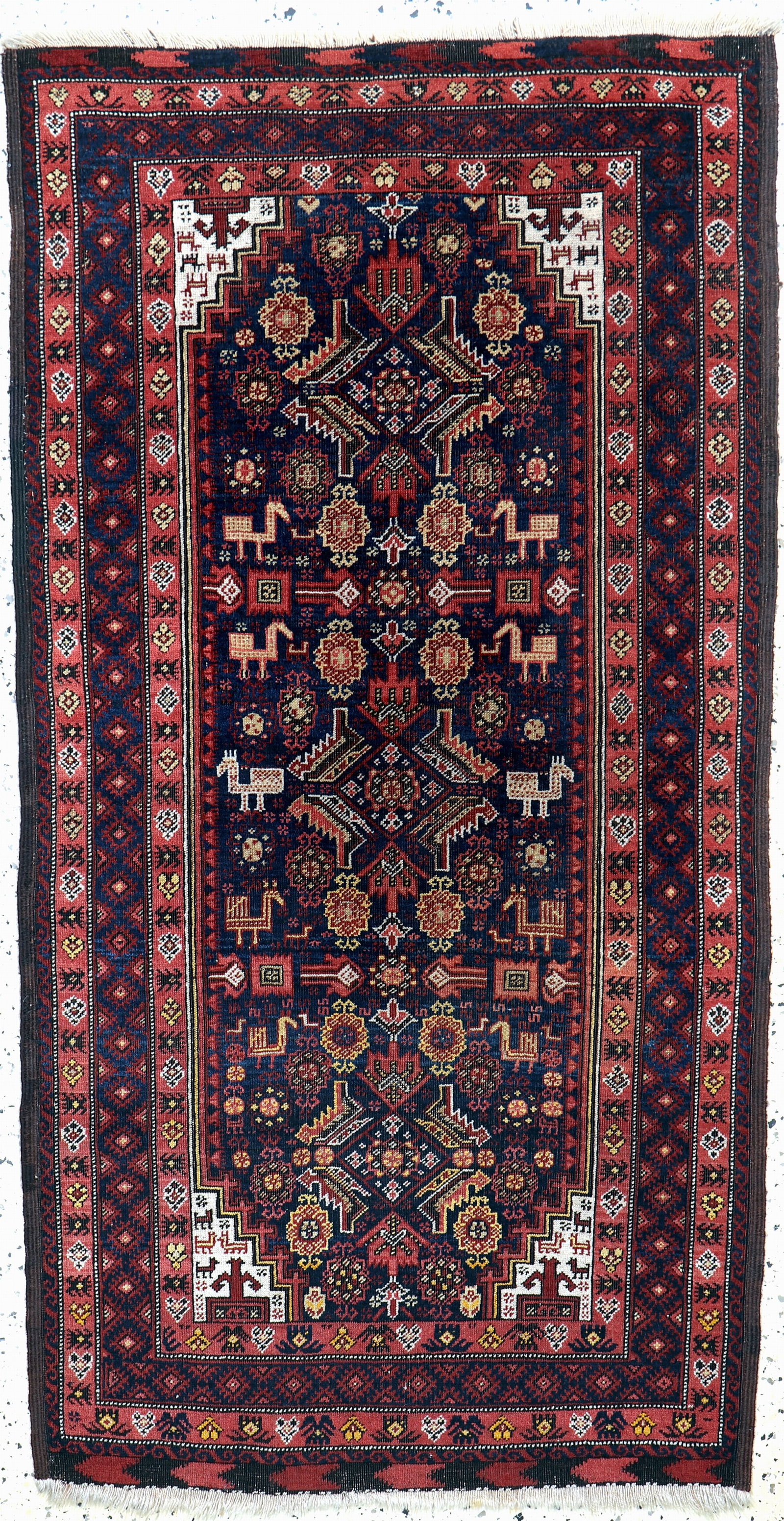 Antique Baloch, Persia, around 1900, wool on wool (1 of 6)