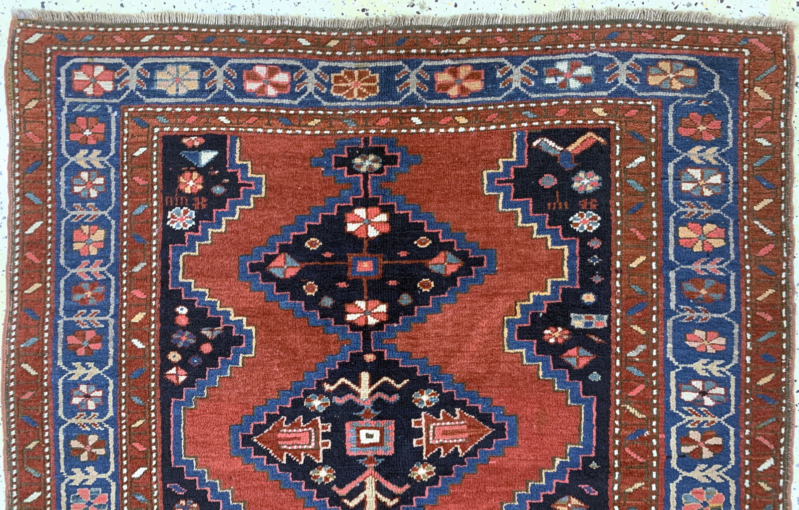 Karabagh antique, Caucasus, around 1900, wool on wool - 2