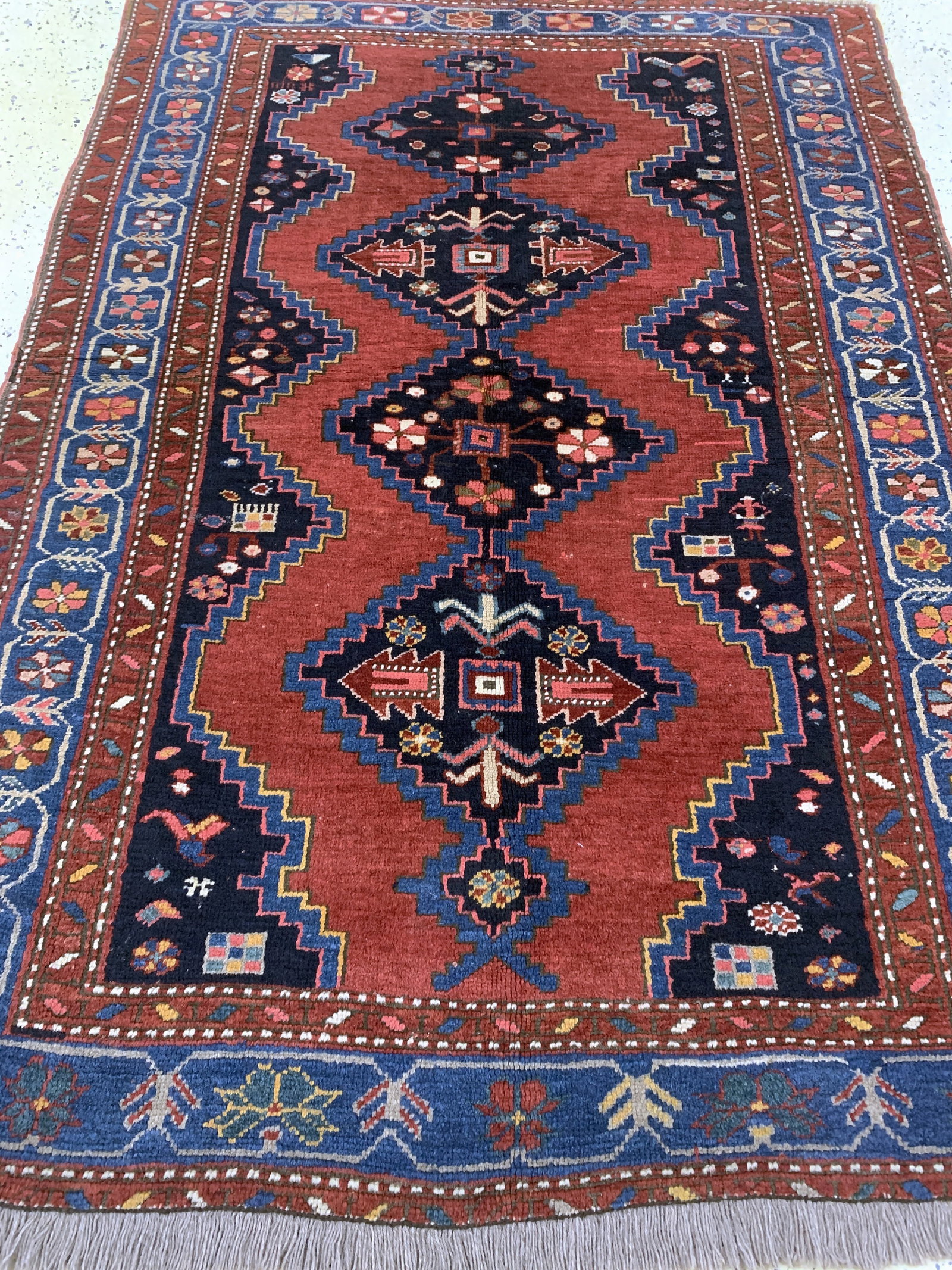 Karabagh antique, Caucasus, around 1900, wool on wool - 6