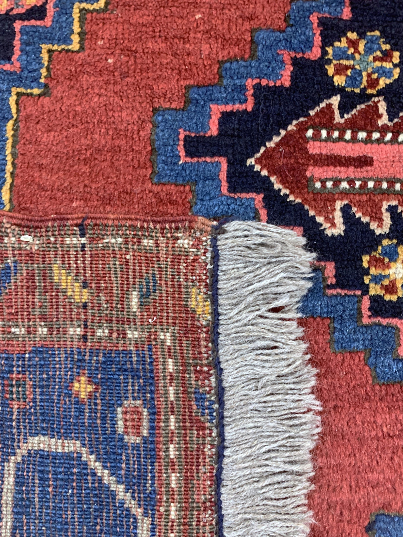 Karabagh antique, Caucasus, around 1900, wool on wool - 7