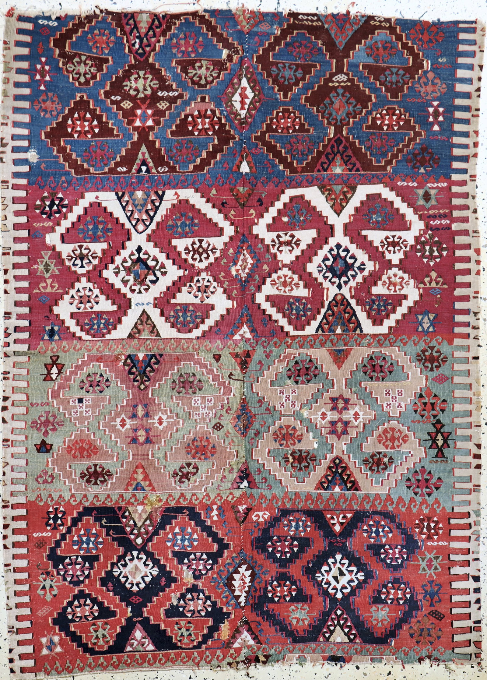 Aydin Kilim Fragment antique, Turkey, 19th century (1 of 5)