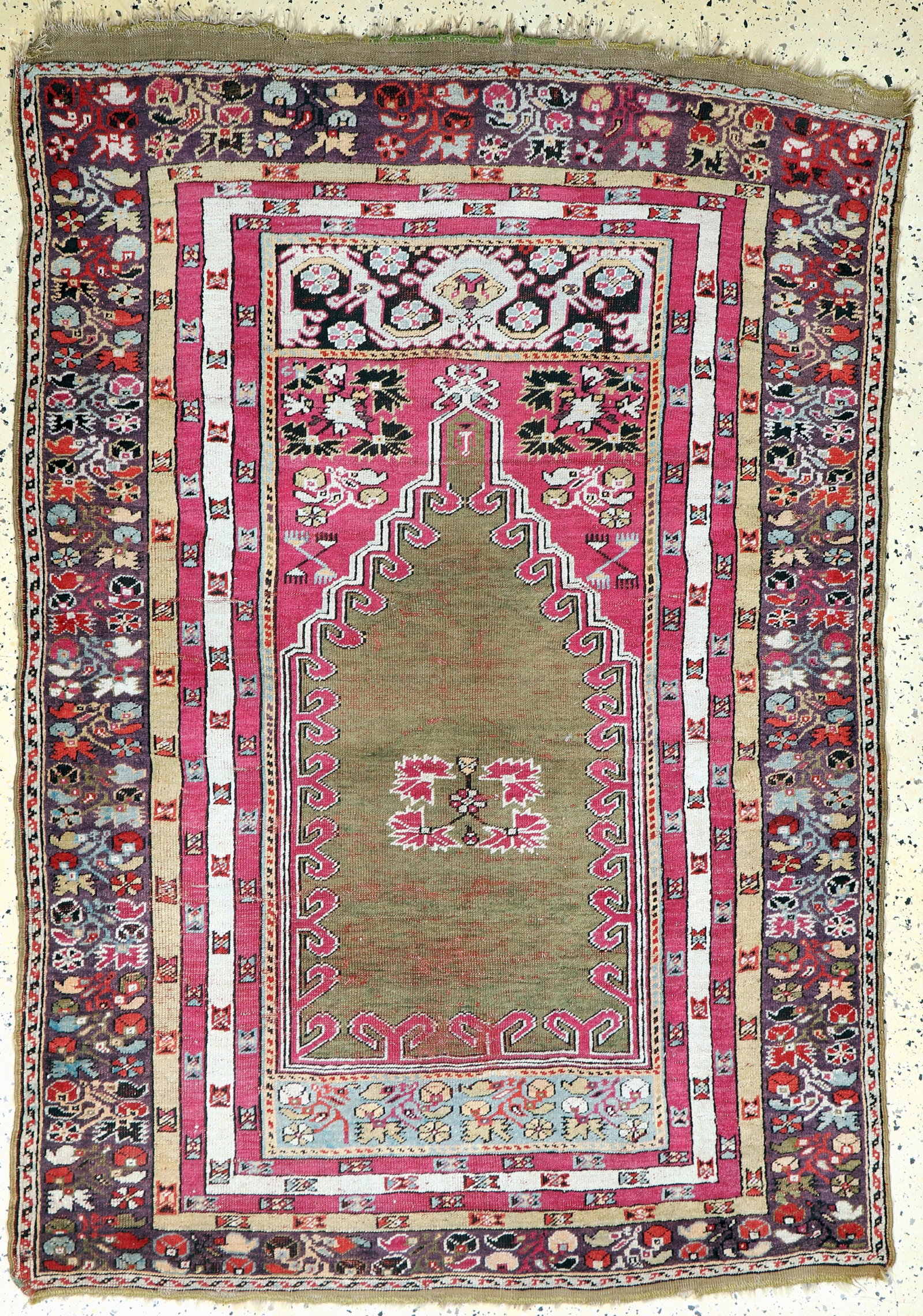 Kirsehir antique, Turkey, around 1900, wool onwool (1 of 6)