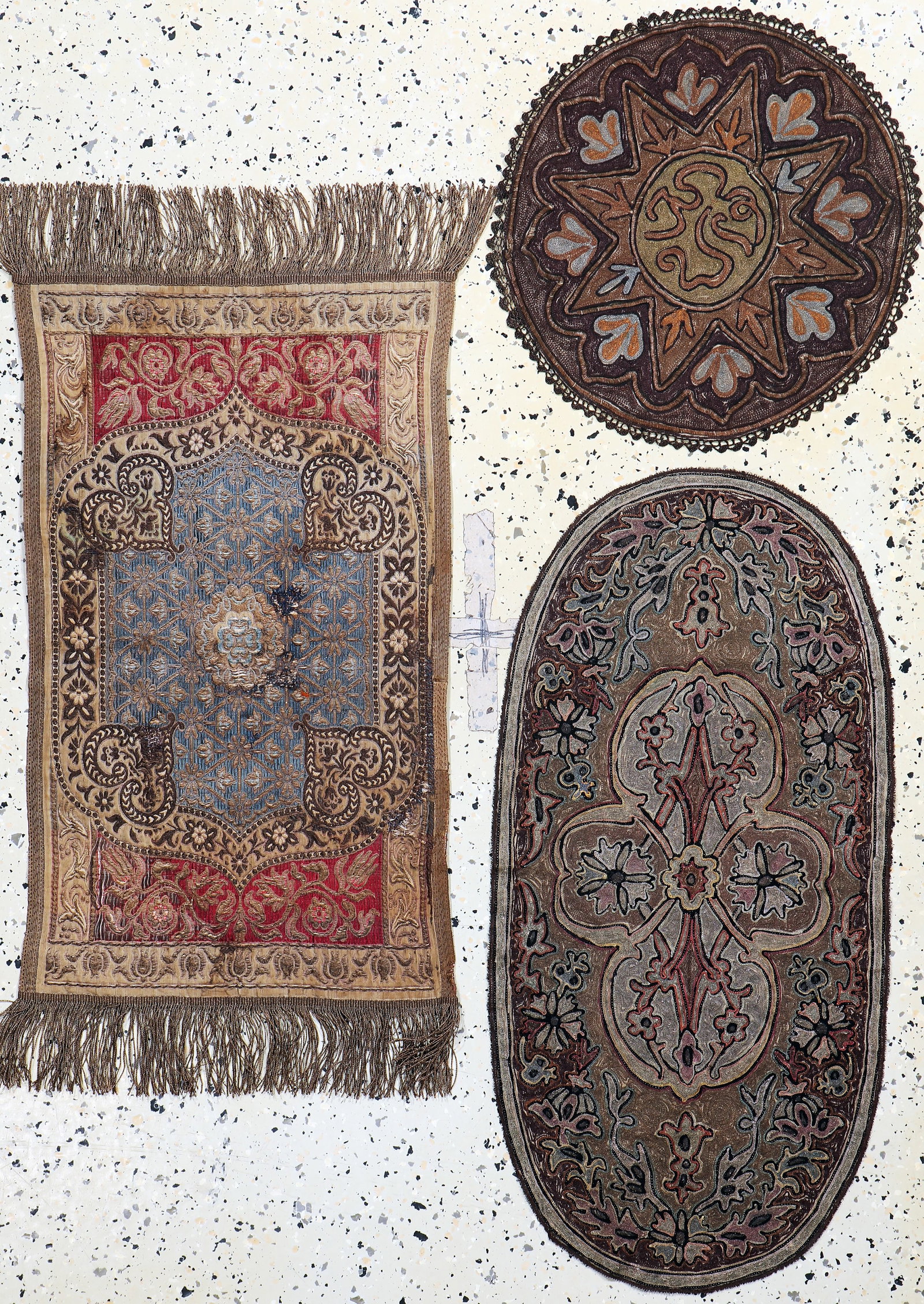 3 lots of Ottoman embroidery, Tuerkiye, early 20th (1 of 9)