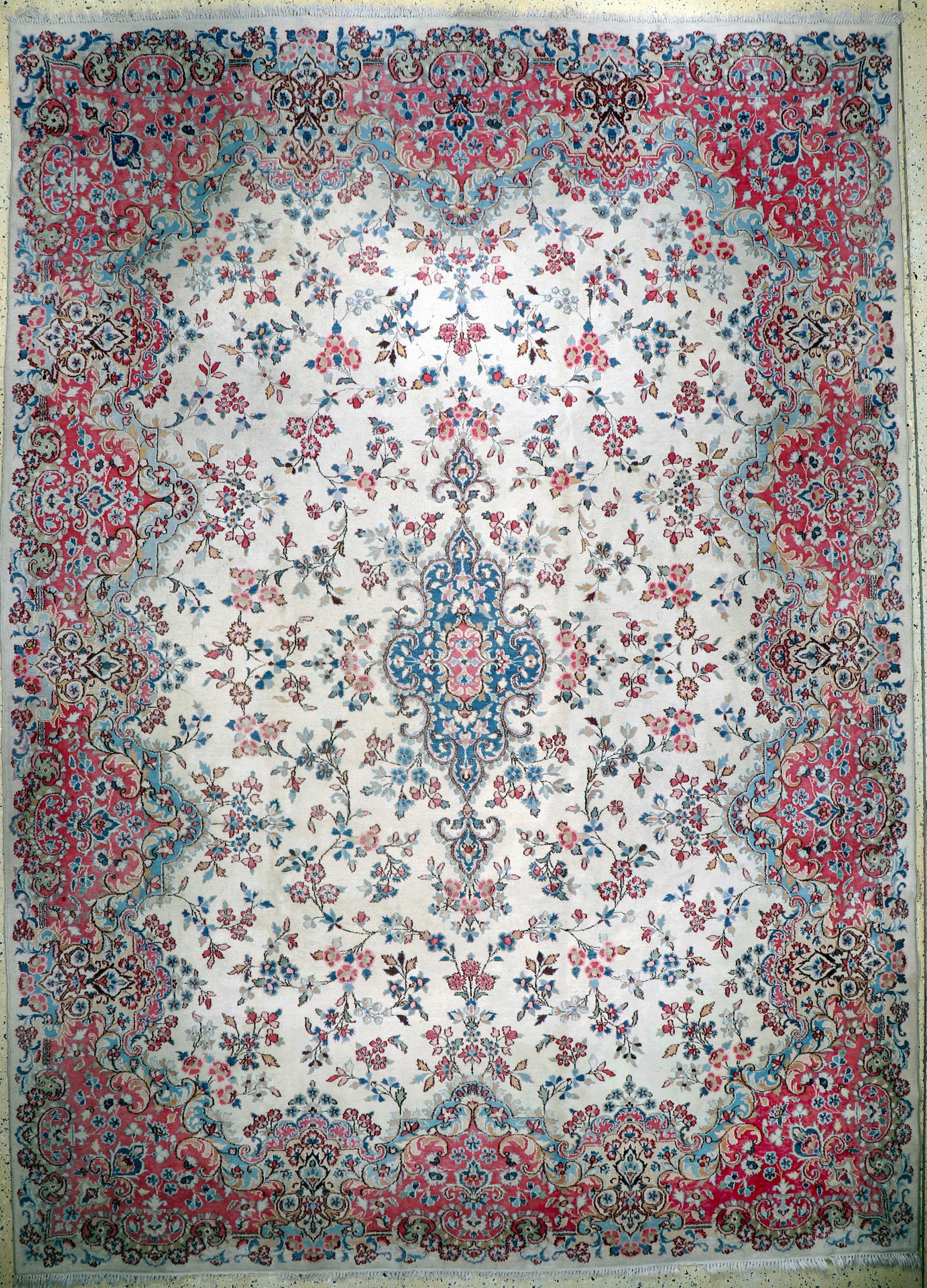 Kirman, Persia, mid-20th century, wool on cotton (1 of 11)