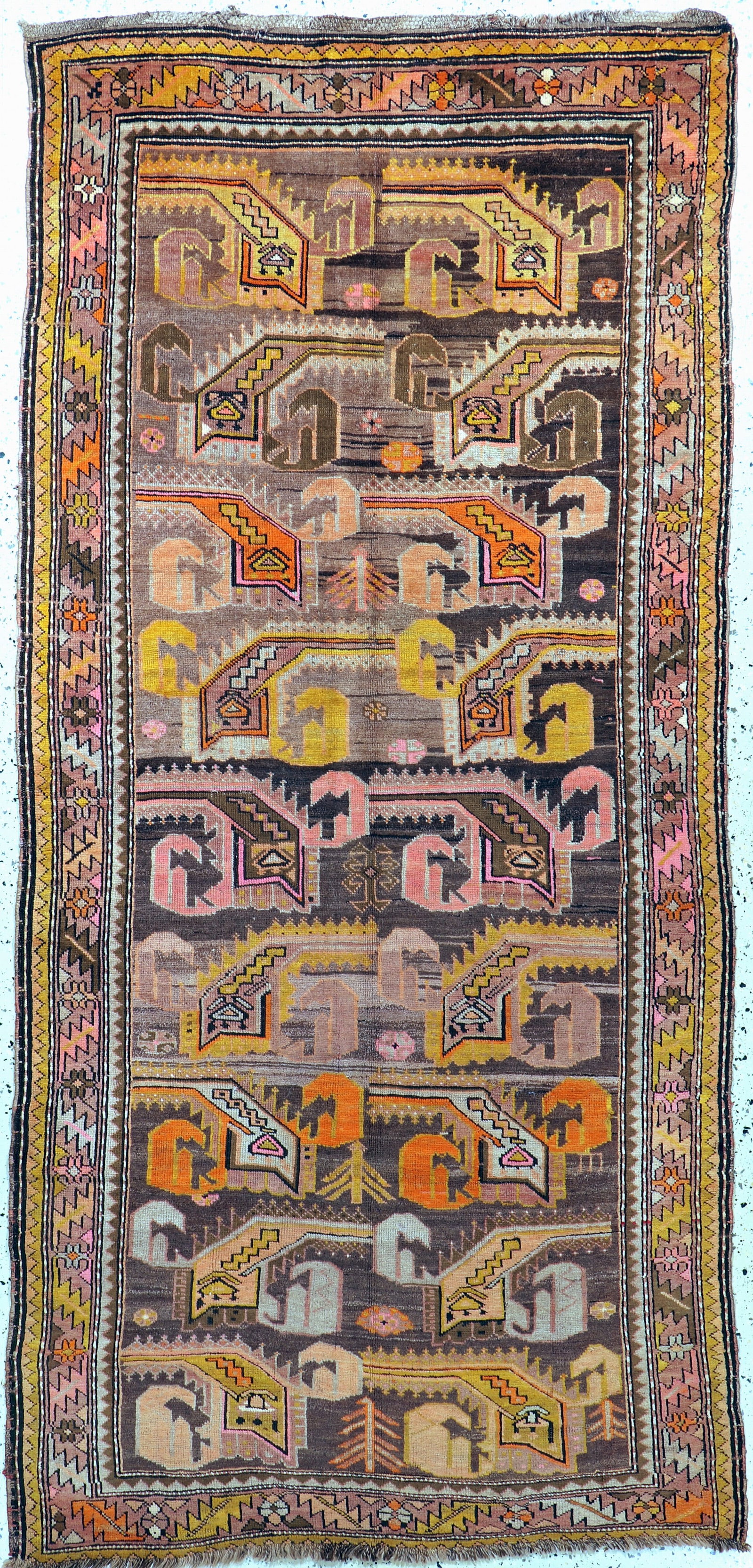 Karabagh antique, Caucasus, around 1900, wool on wool (1 of 7)
