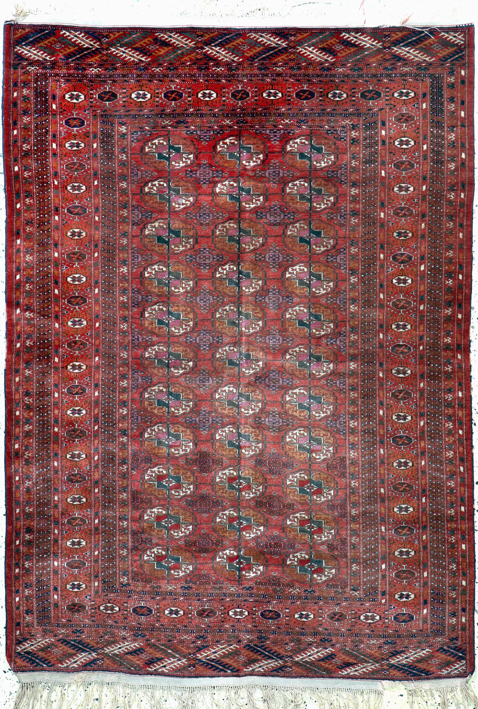 Bukhara old, Russia, mid-20th century, wool onwool: Bukhara old, Russia, mid-20th century, wool onwool, approx. 185 x 135 cm, faded colors, condition: 2. Rugs, Carpets & Flatweaves