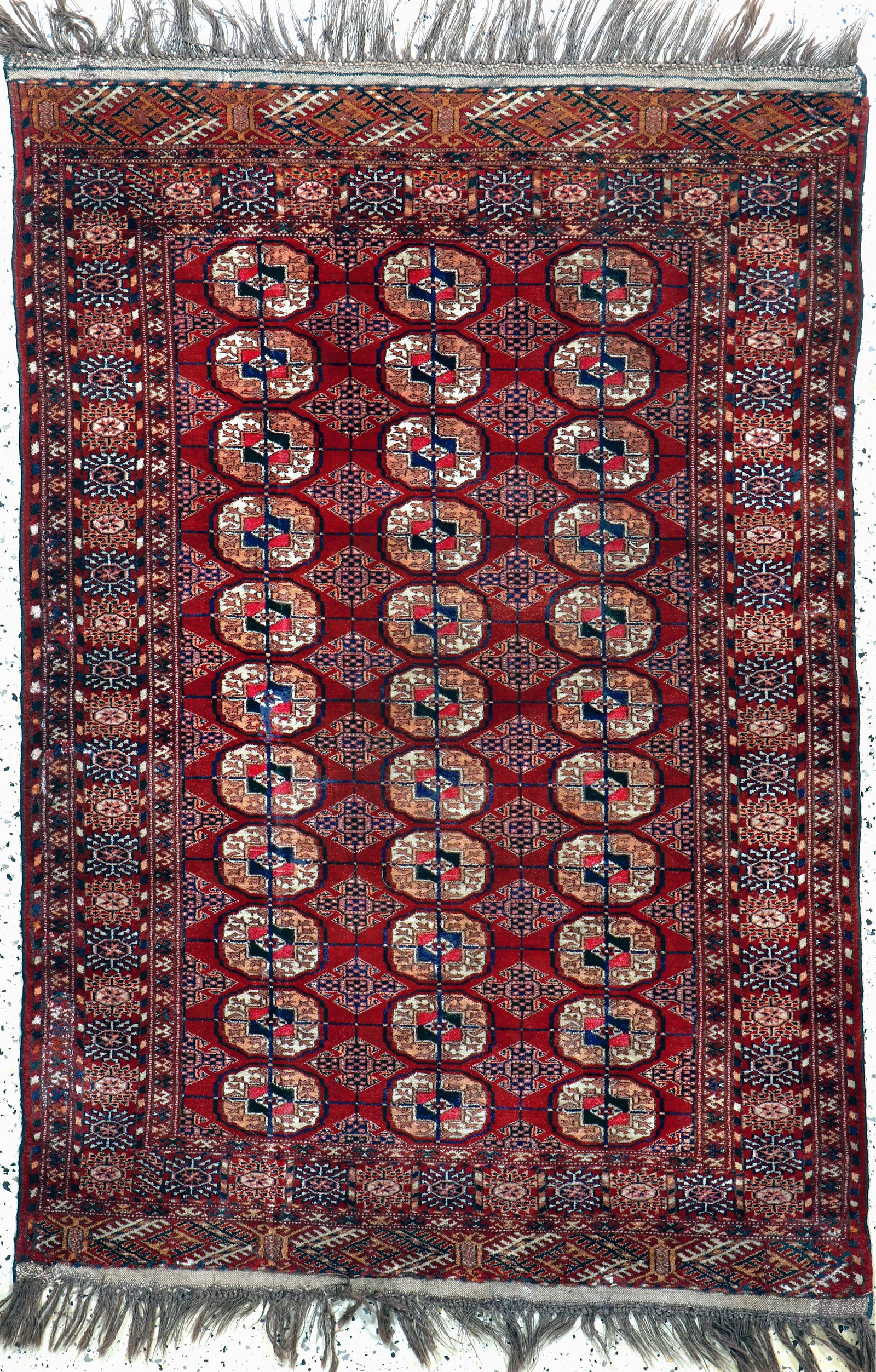 Bukhara old, Turkmenistan, early 20th century,wool on: Bukhara old, Turkmenistan, early 20th century,wool on wool, approx. 155 x 110 cm, condition:2 (restored). Rugs, Carpets & Flatweaves