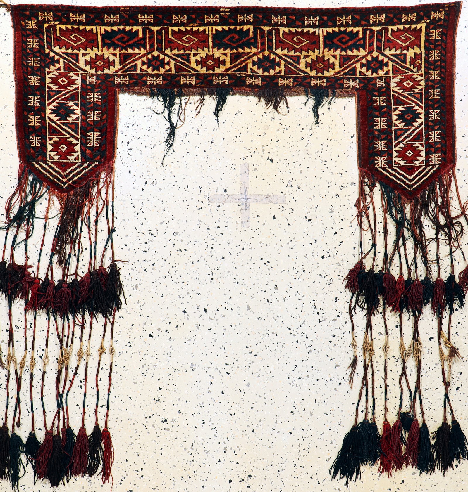 Ersari#'Kapunuk#'antique, Turkmenistan, around1900, wool: Ersari#'Kapunuk#'antique, Turkmenistan, around1900, wool on wool, approx. 148 x 65 cm, condition: 2. Rugs, Carpets & Flatweaves