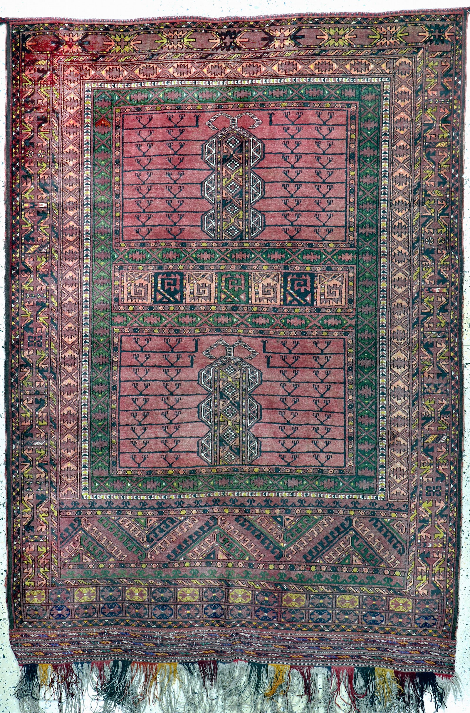 Ersari Engsi, Afghanistan, early 20th century,wool on: Ersari Engsi, Afghanistan, early 20th century,wool on wool, approx. 240 x 170 cm, condition:2. Rugs, Carpets & Flatweaves