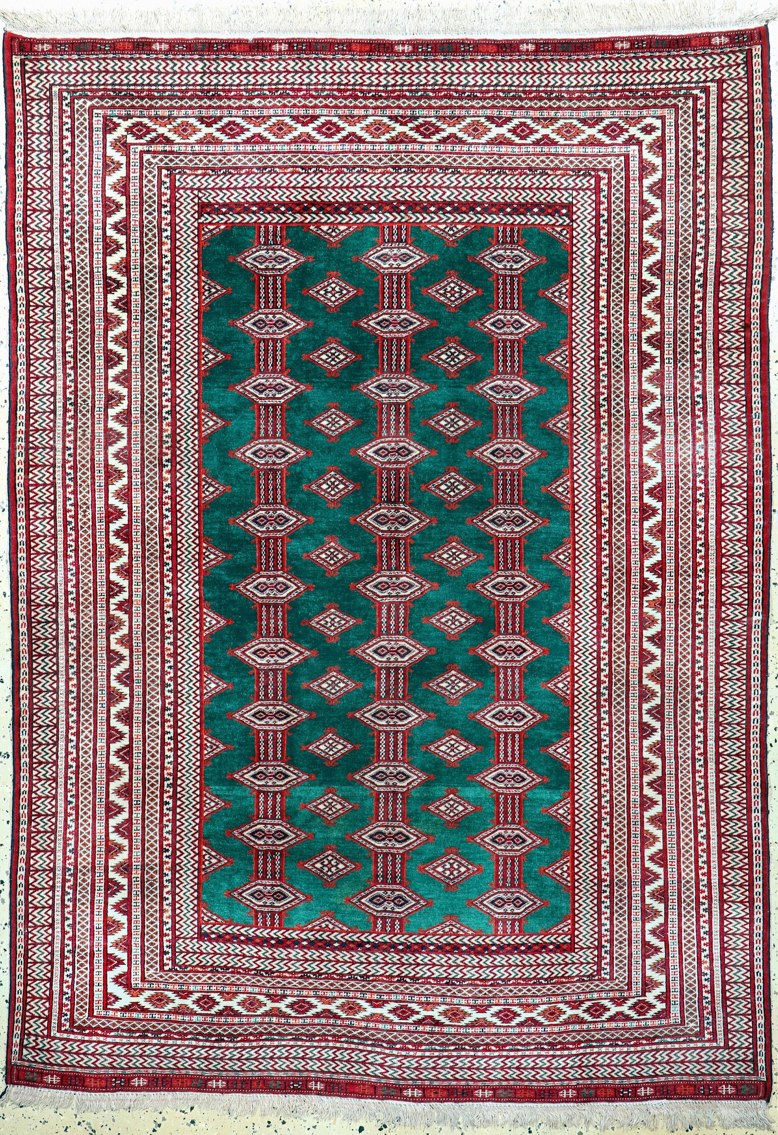 Torkmen fine, Persia, mid-20th century, wool on silk: Torkmen fine, Persia, mid-20th century, wool on silk, approx. 187 x 135 cm, condition: 2. Rugs, Carpets & Flatweaves