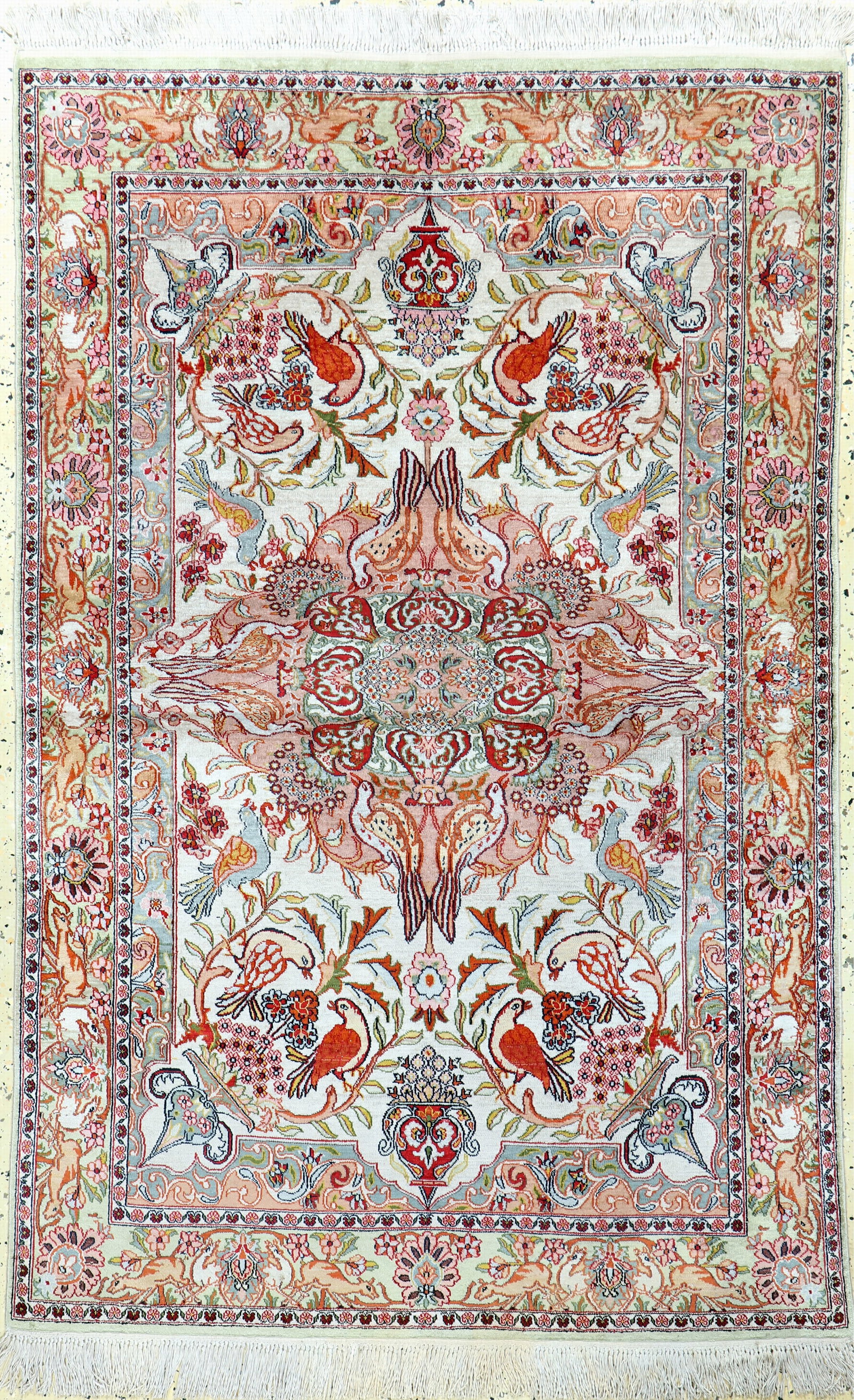 Silk Tabriz, Egypt, late 20th century, pure natural (1 of 6)