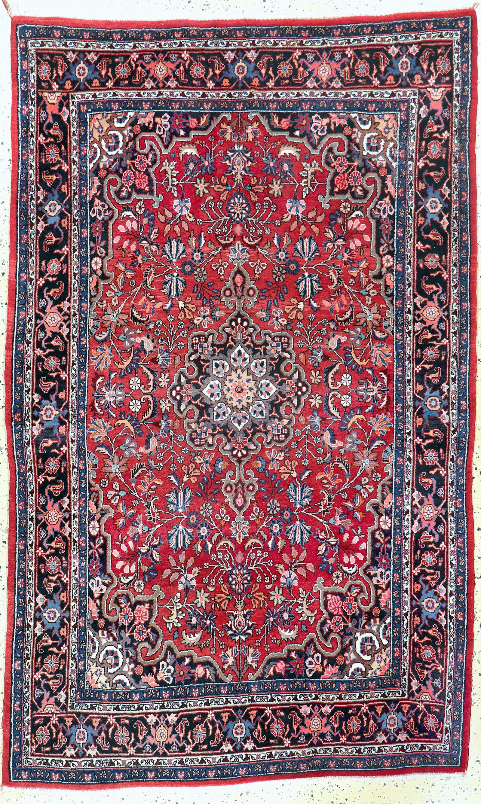 Bijar, Persia, mid-20th century, wool on cotton (1 of 6)