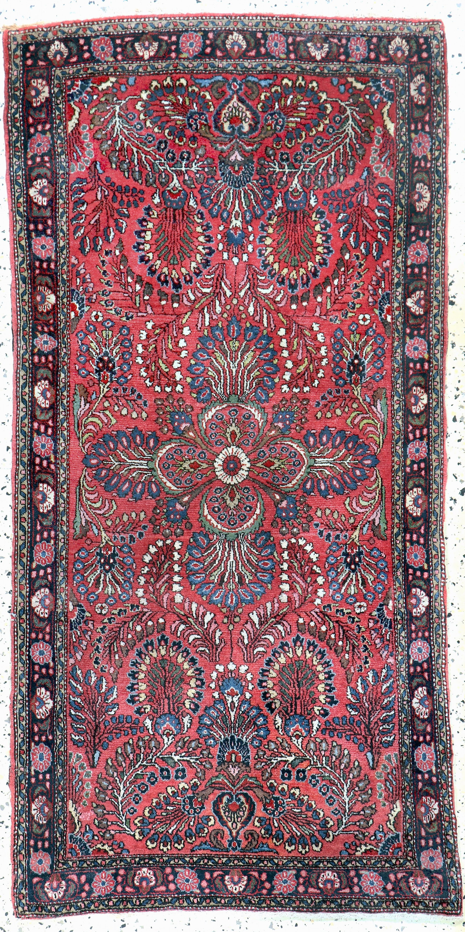 Us Re-Import Saruk, Persia, early 20th century: Us Re-Import Saruk, Persia, early 20th century, wool on cotton, approx. 147 x 73 cm, condition: 2.Rugs, Carpets & Flatweaves