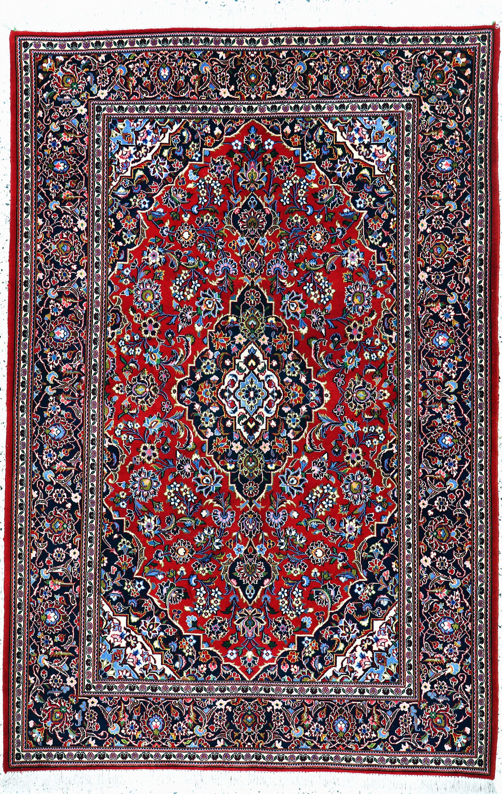 Kashan cork, Persia, late 20th century, corkwool on: Kashan cork, Persia, late 20th century, corkwool on cotton, approx. 213 x 140 cm, condition: (almost new).Rugs, Carpets & Flatweaves