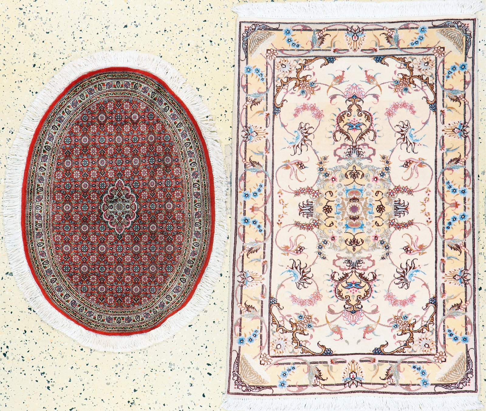 2 lots Tabriz fine(50 Raj), Persia, late 20th century: 2 lots Tabriz fine(50 Raj), Persia, late 20th century, corkwool with silk, approx. 116 x 76 cm, approx. 500,000 Kn/sm, condition: 1-2. Rugs, Carpets & Flatweaves