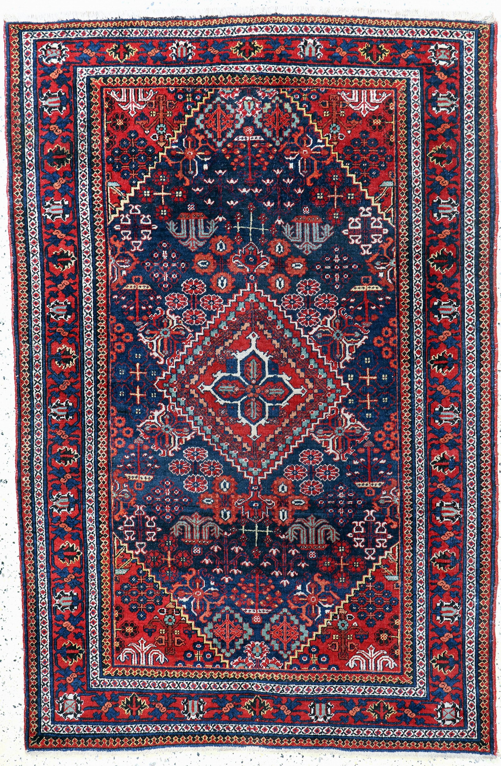 Djoschagan, Persia, early 20th century, wool on cotton: Djoschagan, Persia, early 20th century, wool on cotton, approx. 201 x 134 cm, condition: 2 -3. Rugs, Carpets & Flatweaves
