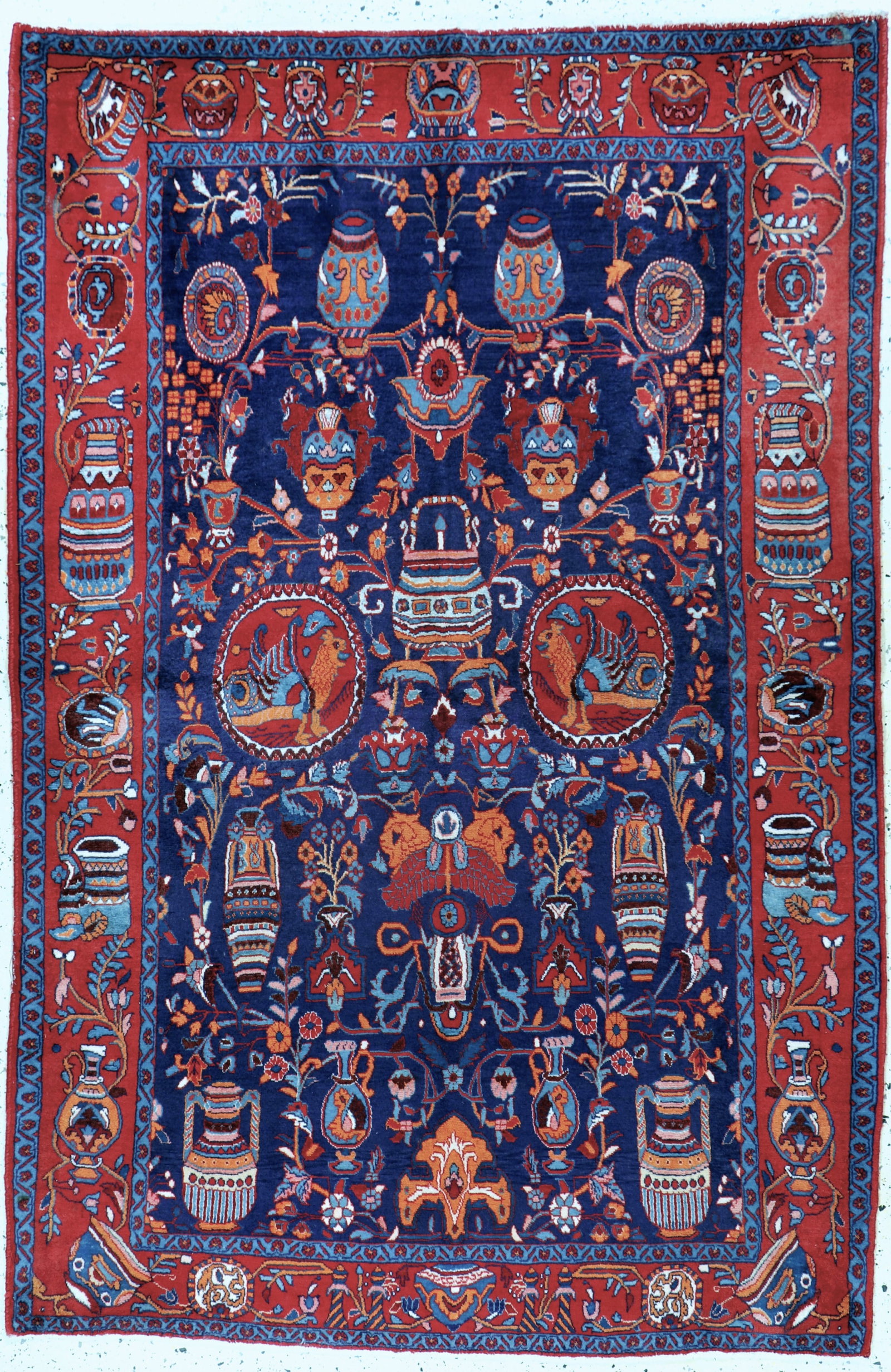 Kordi Bijar, Persia, mid-20th century, wool oncotton: Kordi Bijar, Persia, mid-20th century, wool oncotton, approx. 205 x 139 cm, condition: 2. Rugs, Carpets & Flatweaves