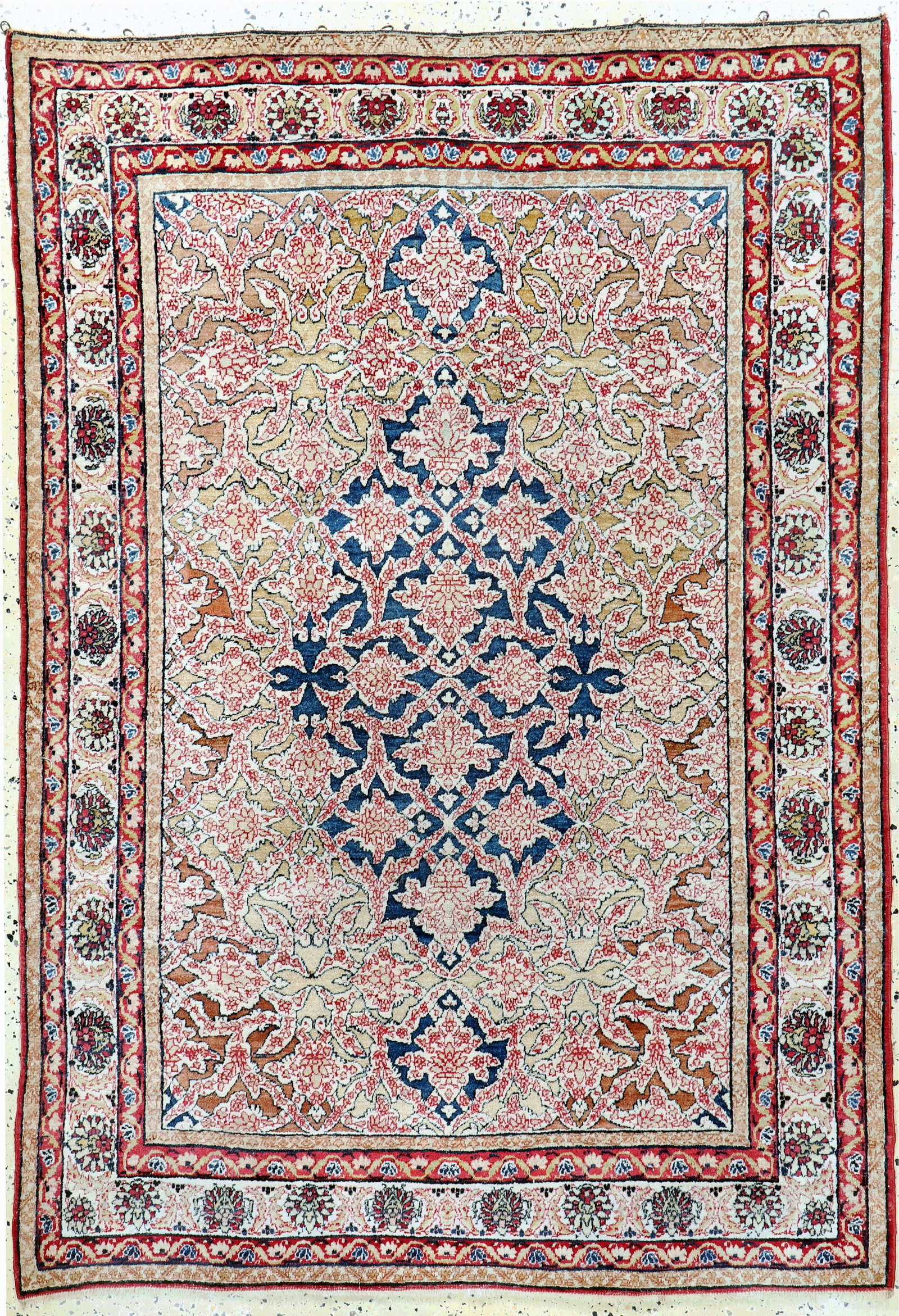 Kirman antique, Persia, 19th century, wool on cotton: Kirman antique, Persia, 19th century, wool on cotton, approx. 200 x 140 cm, condition: 2 (Oxidized). Rugs, Carpets & Flatweaves