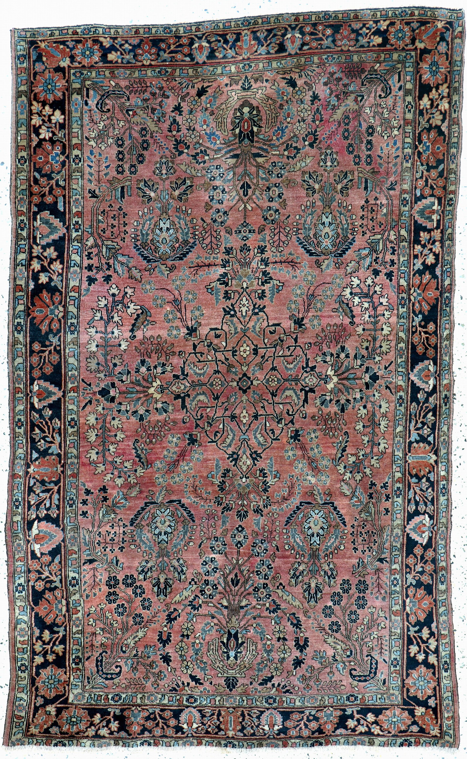 Us Re-Import Saruk antique, Persia, around 1900, wool: Us Re-Import Saruk antique, Persia, around 1900, wool on cotton, approx. 212 x 130 cm, condition: 3. Rugs, Carpets & Flatweaves