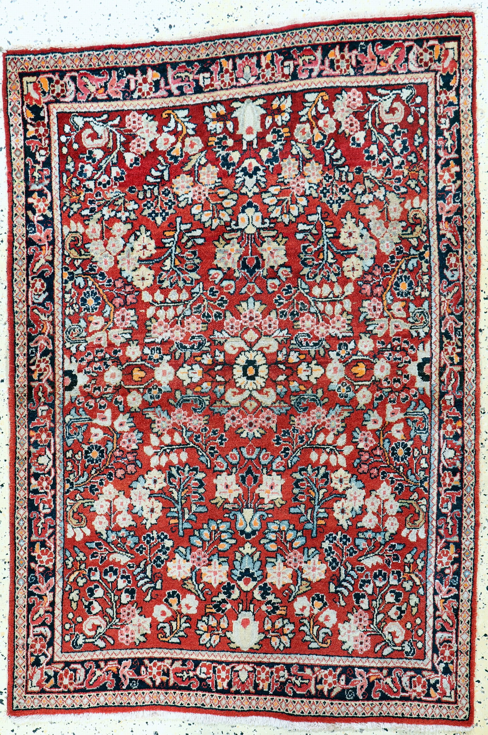 Saruk old, Persia, early 20th century, wool oncotton: Saruk old, Persia, early 20th century, wool oncotton, approx. 153 x 103 cm, condition: 2-3. Rugs, Carpets & Flatweaves
