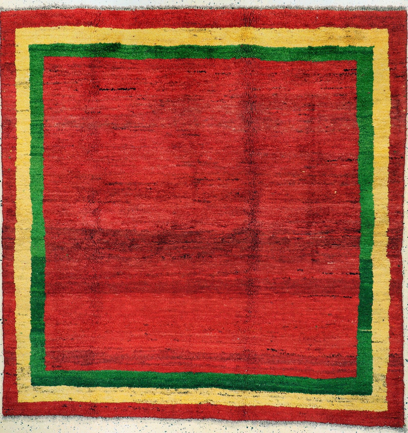 Gabbeh, Persia, mid-20th century, wool on wool: Gabbeh, Persia, mid-20th century, wool on wool, approx. 205 x 200 cm, condition: 2. Rugs, Carpets & Flatweaves