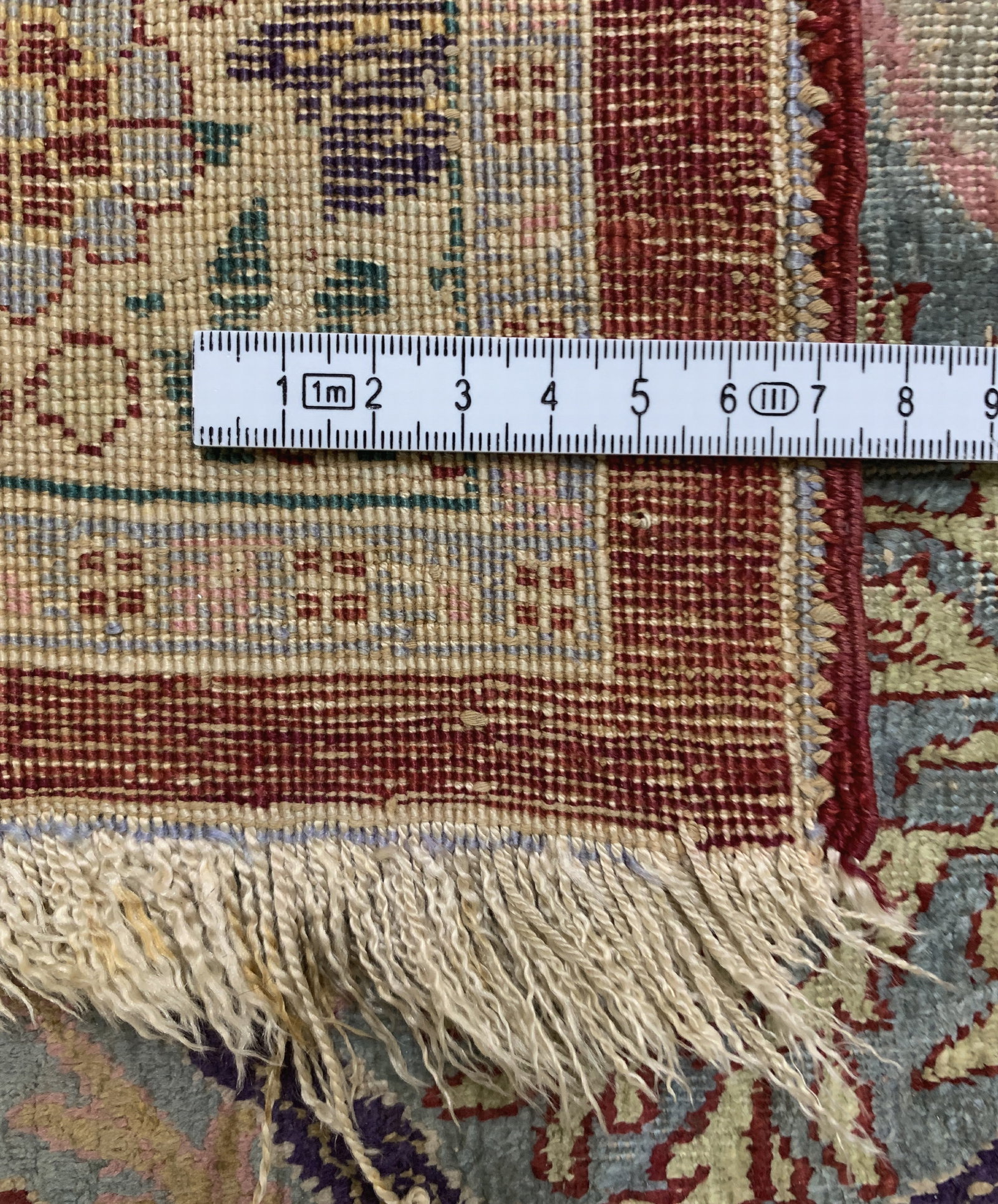 Silk Tabriz antique, Persia, 19th century, pure natural - 12