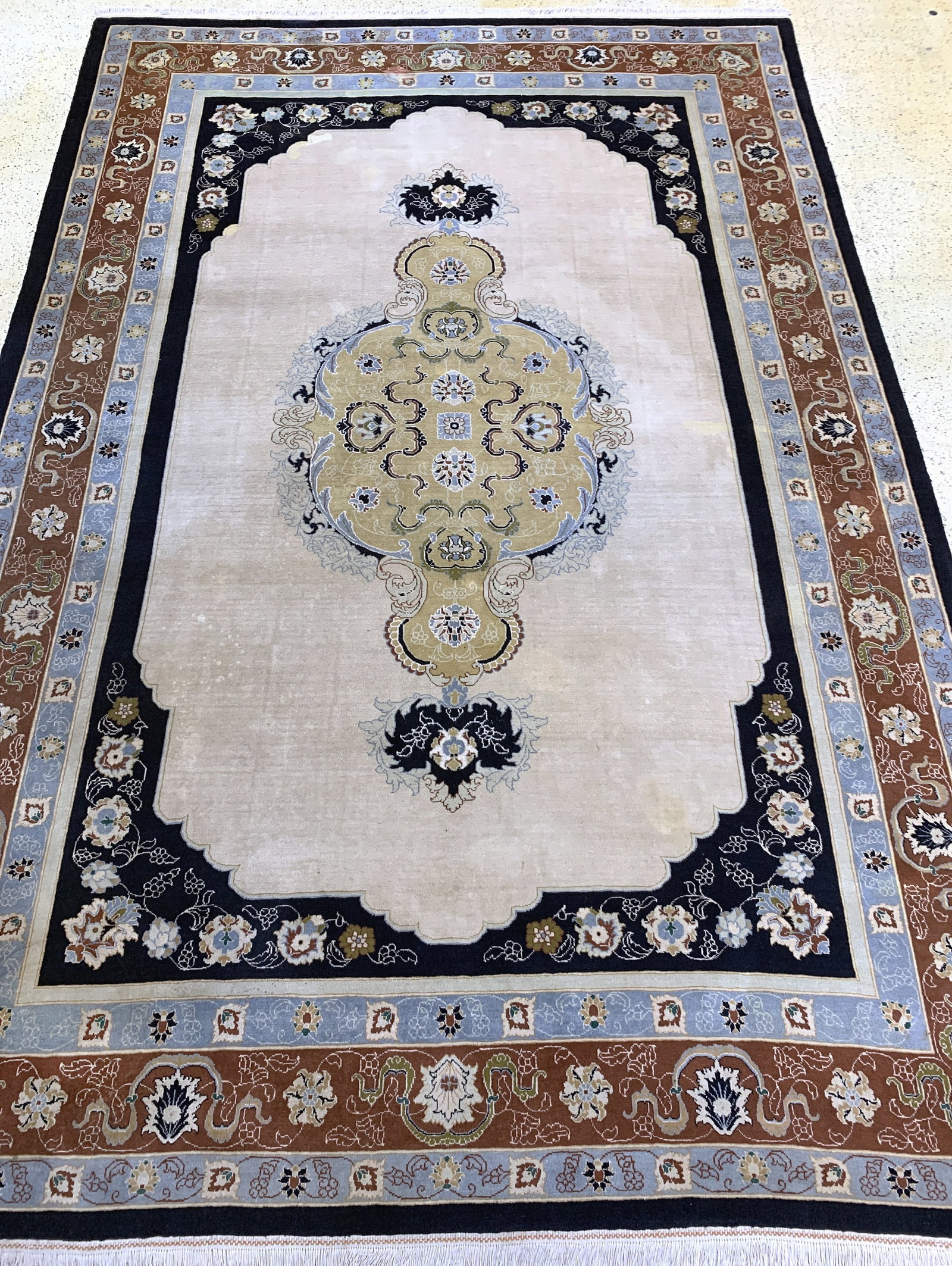 Savanary, China, mid-20th century, wool on cotton (1 of 15)
