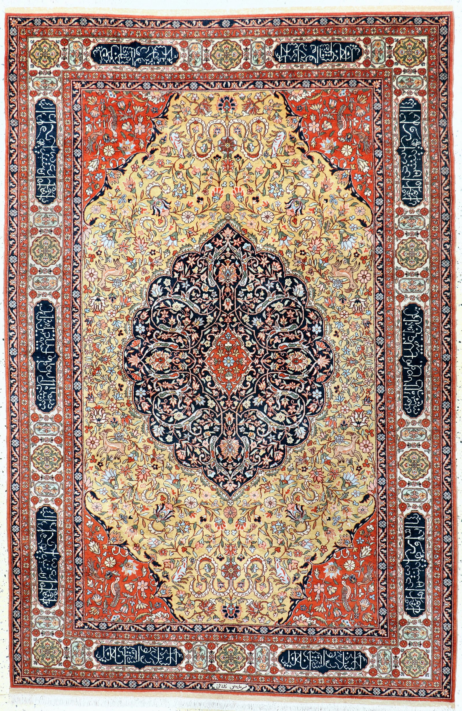 Isparta, sign. Turkey, mid-20th century, wool on cotton: Isparta, sign. Turkey, mid-20th century, wool on cotton, approx. 310 x 200 cm, condition: 2 -3. Rugs, Carpets & Flatweaves