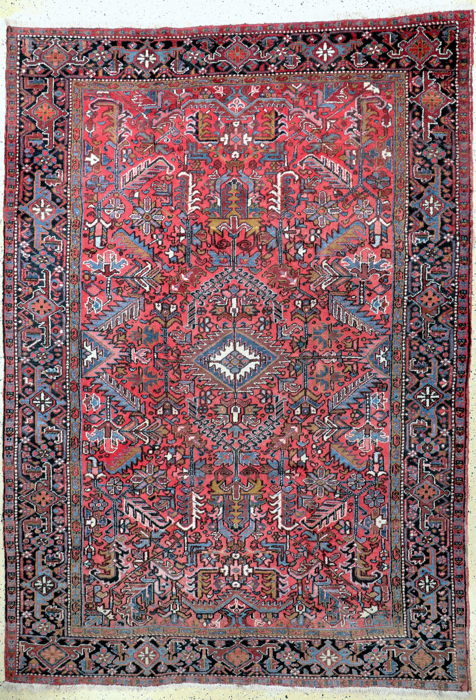 Heriz, Persia, mid-20th century, wool on cotton (1 of 10)