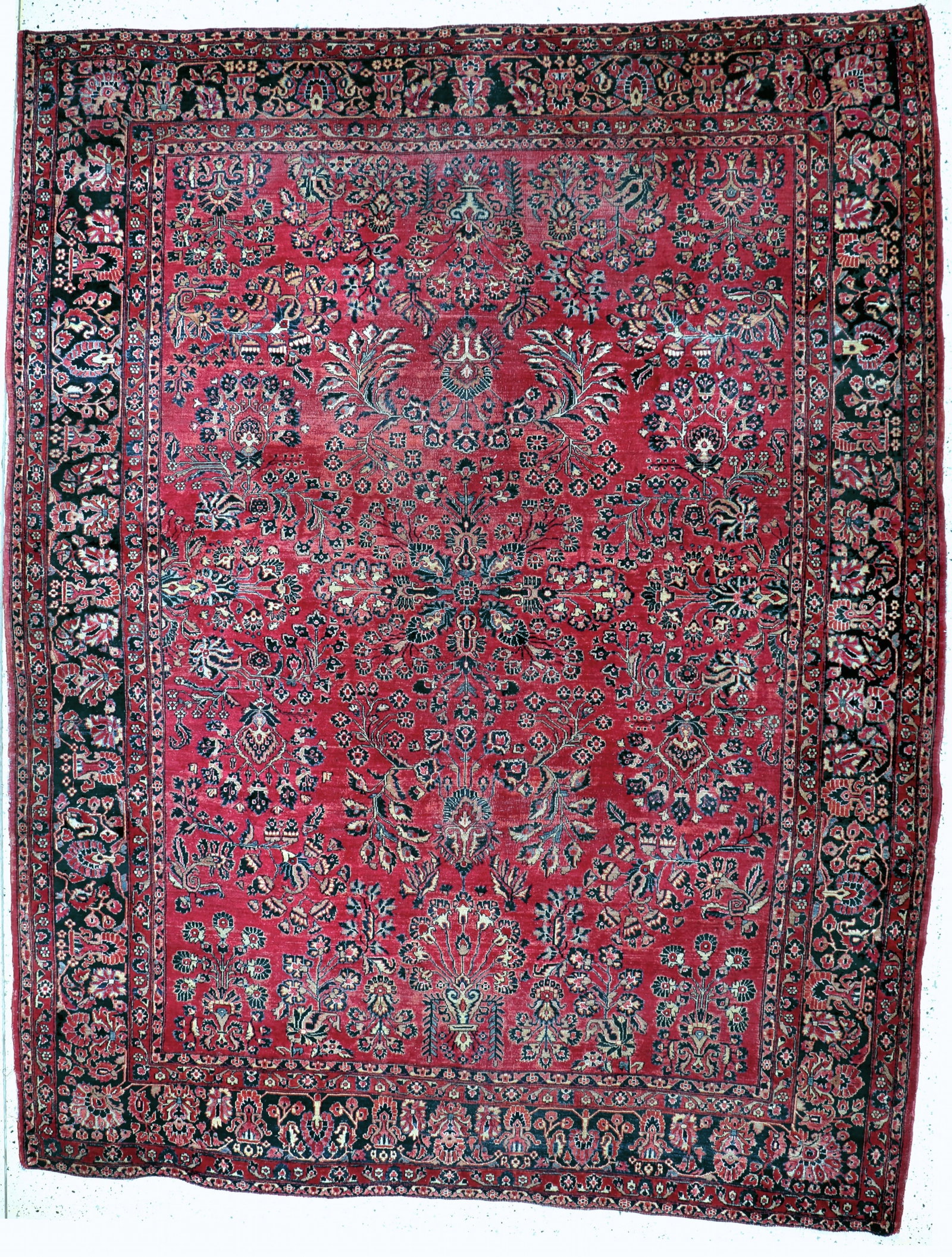 Us Re-Import Saruk antique, Persia, around 1900, wool: Us Re-Import Saruk antique, Persia, around 1900, wool on cotton, approx. 355 x 275 cm, condition: 3. Rugs, Carpets & Flatweaves