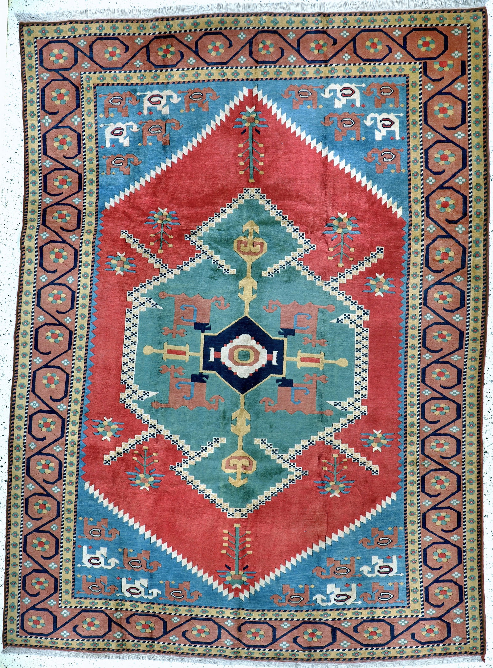 Kars, Turkey, late 20th century, wool on wool,approx. 335: Kars, Turkey, late 20th century, wool on wool,approx. 335 x 243 cm, condition: 1-2. Rugs, Carpets & Flatweaves