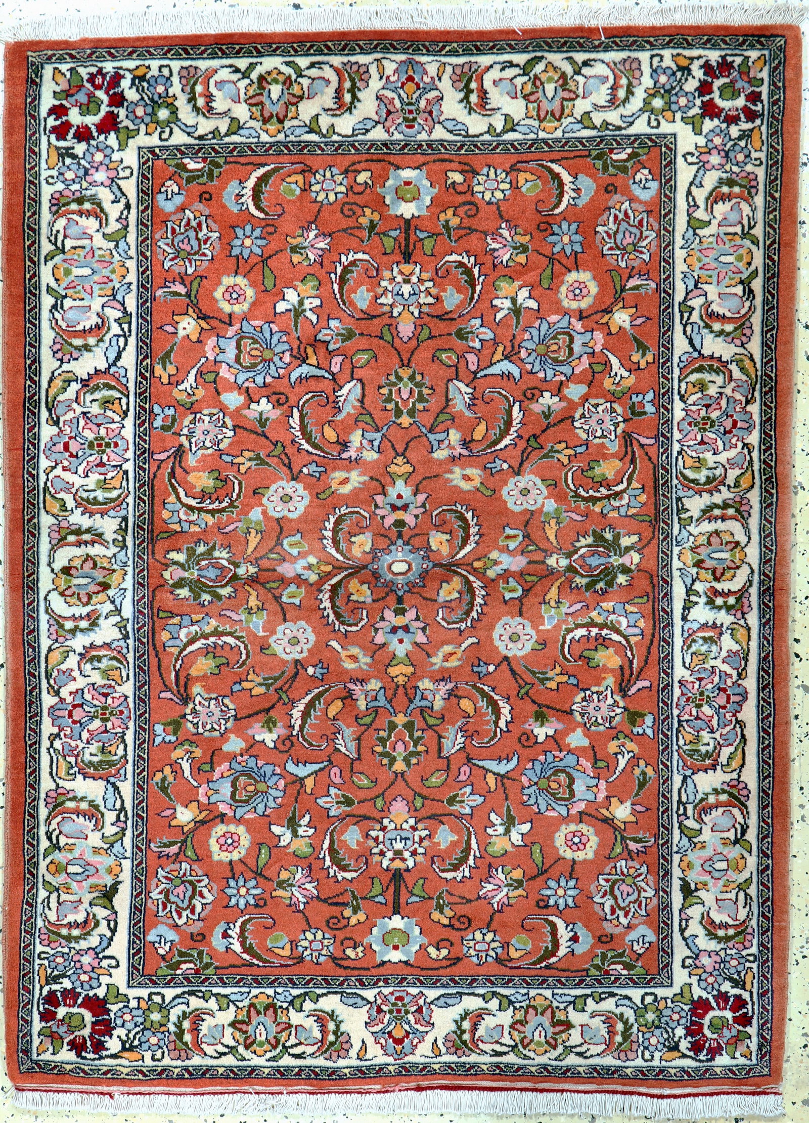 Saveh cork, Persia, late 20th century, corkwool on: Saveh cork, Persia, late 20th century, corkwool on cotton, approx. 150 x 112 cm, condition: 1-2. Rugs, Carpets & Flatweaves