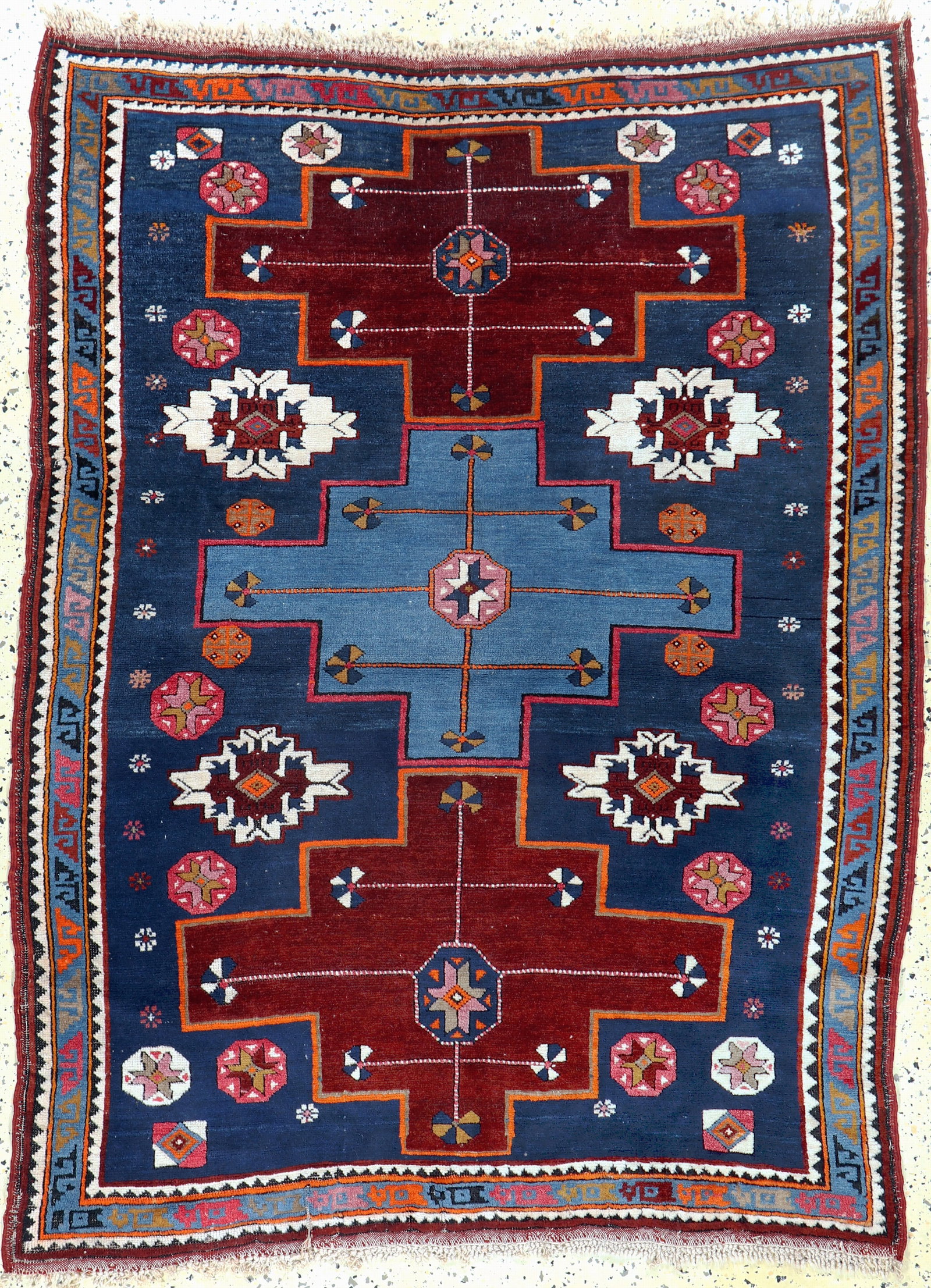 #'Derbent#'Kazak, Caucasus, early 20th century: #'Derbent#'Kazak, Caucasus, early 20th century, wool on wool, approx. 160 x 120 cm, condition: 2-3. Rugs, Carpets & Flatweaves