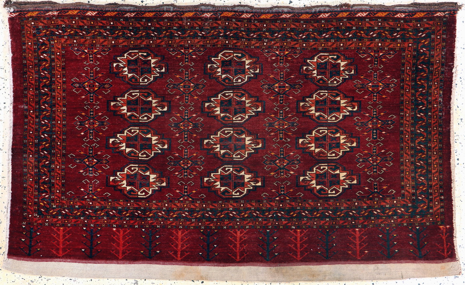 Jowal antique, Turkmenistan, around 1900, woolon wool (1 of 7)