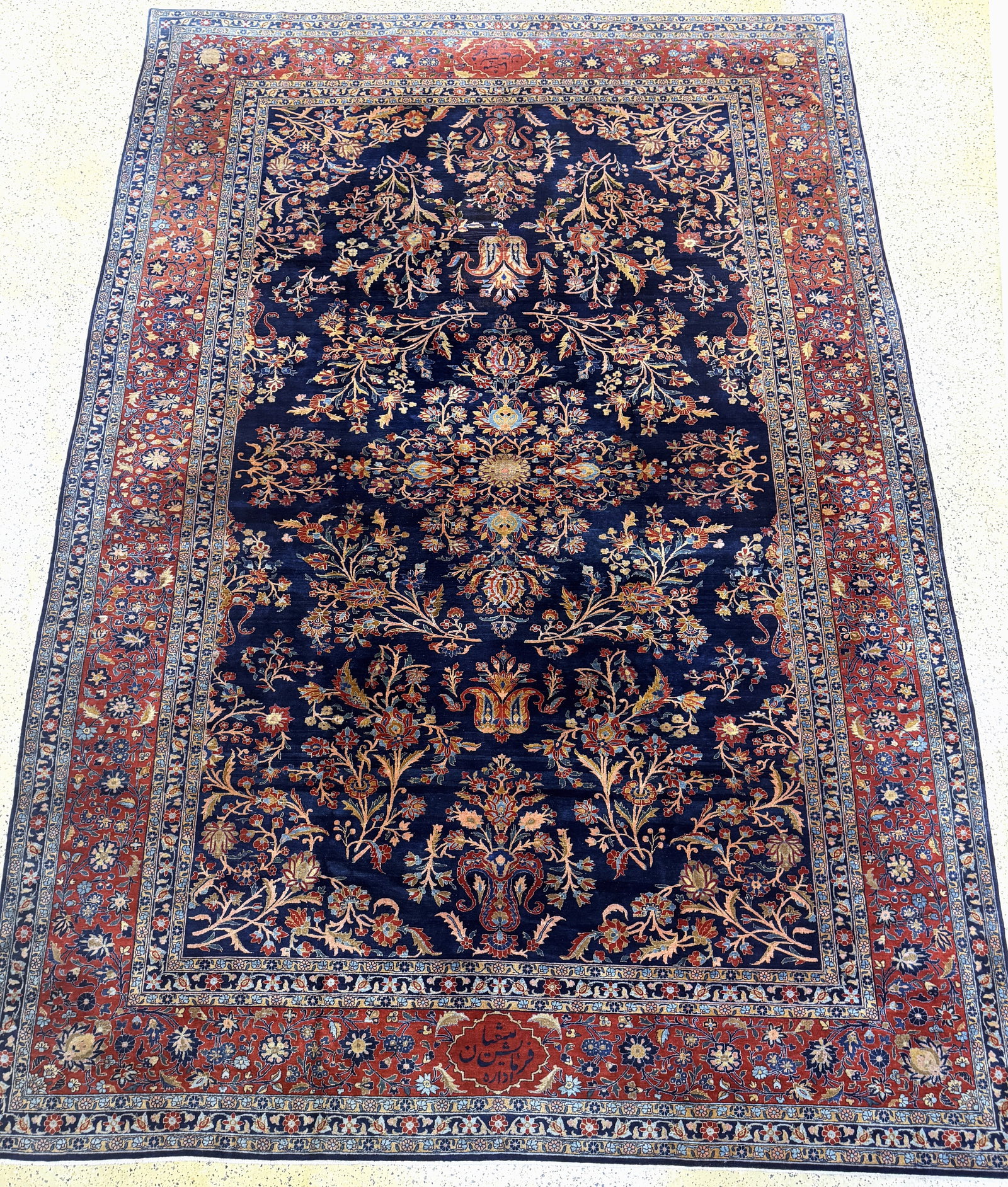 #'Manchester#'Kashan antique, Persia, signed (1 of 17)