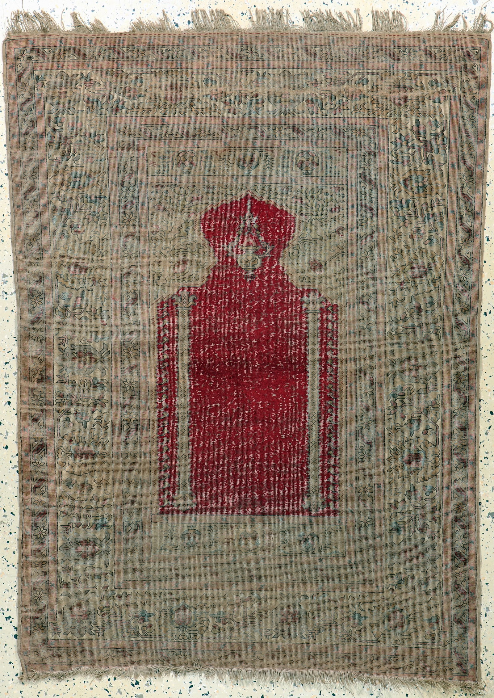 Panderma antique, Turkey, 19th century, mercerized: Panderma antique, Turkey, 19th century, mercerized cotton, approx. 151 x 109 cm, condition: 3. Rugs, Carpets & Flatweaves